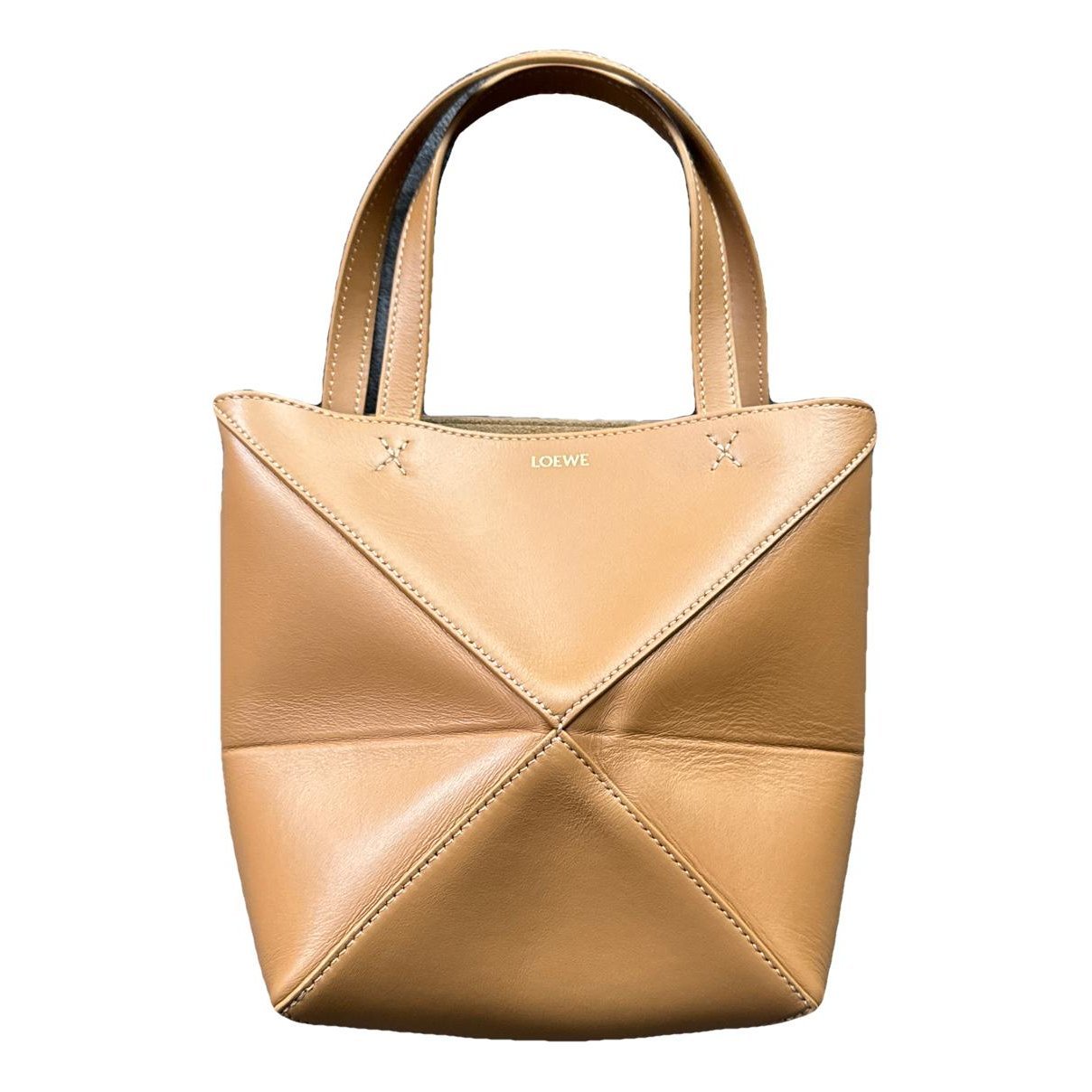 Puzzle Fold leather handbag