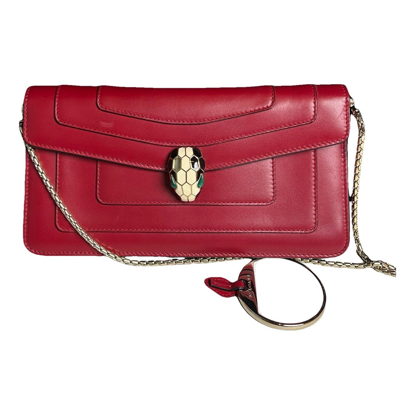 Serpenti leather handbag