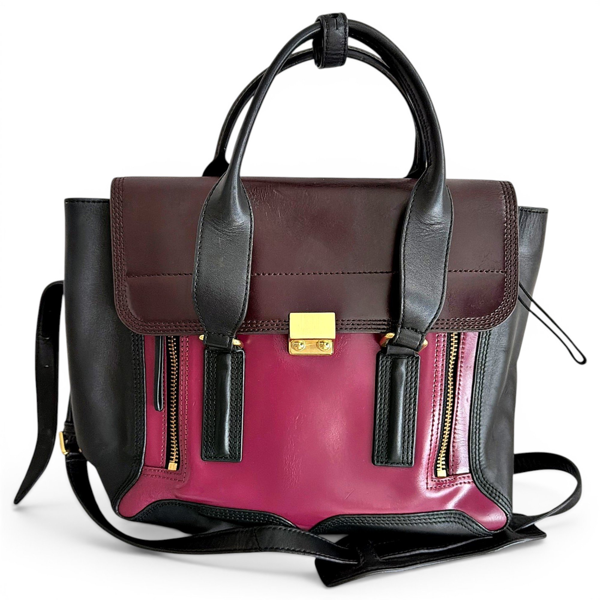Pashli leather satchel