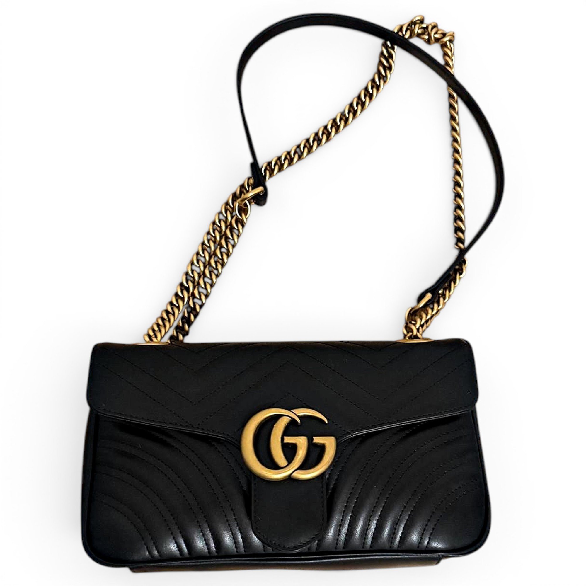 GG Marmont Flap leather crossbody bag