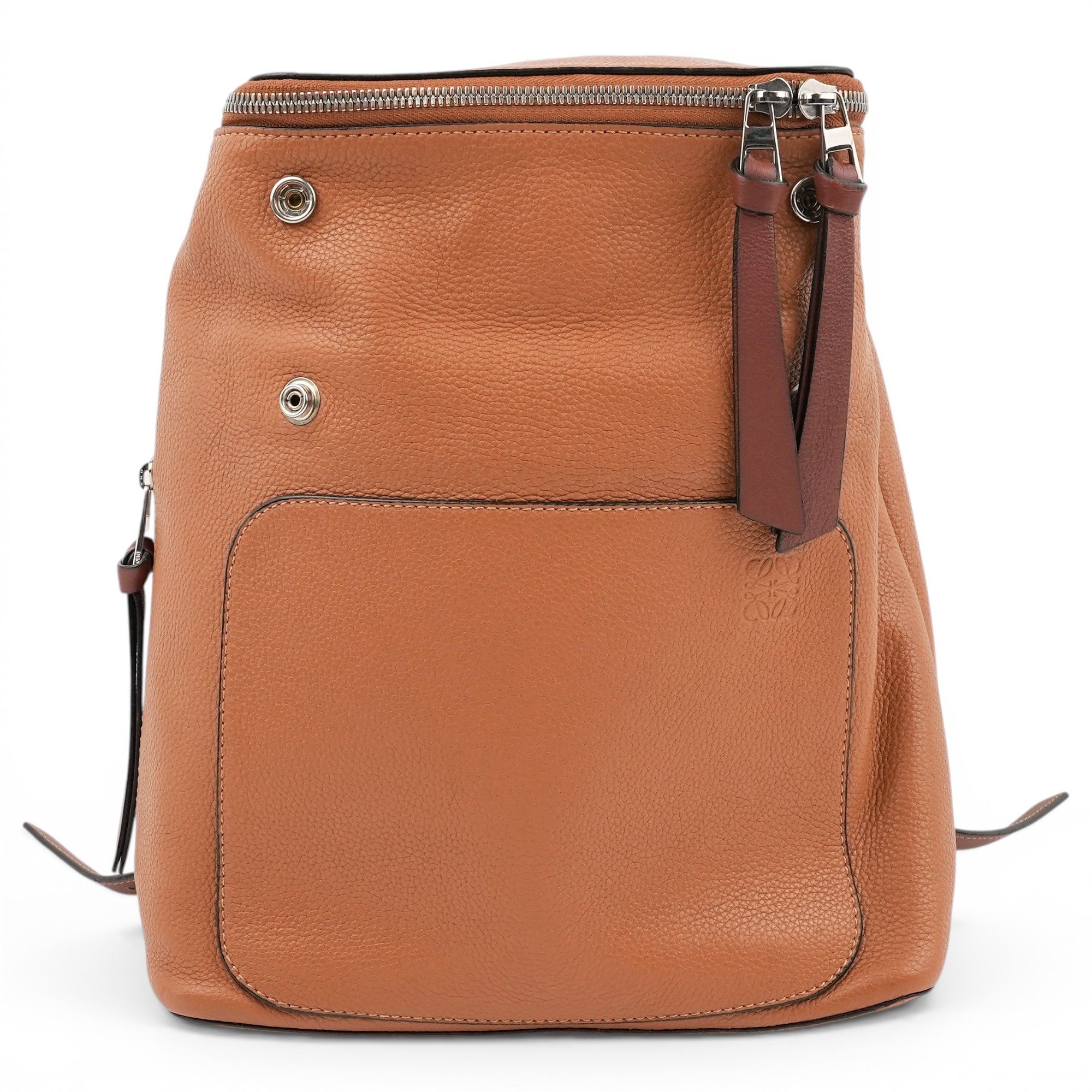 Leather backpack
