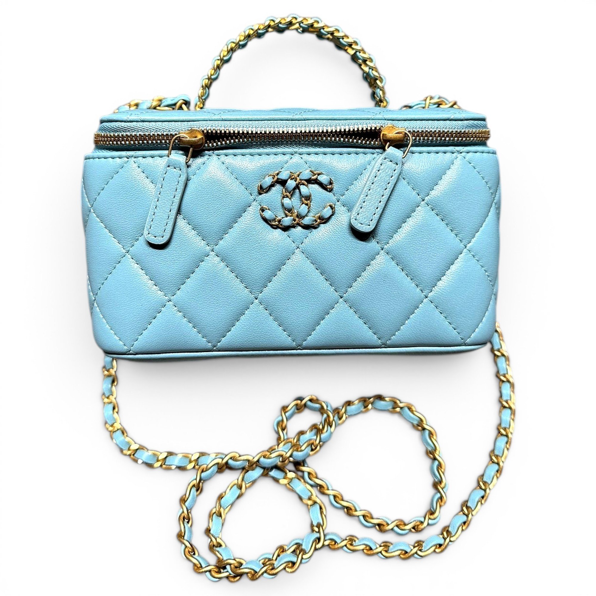Trendy CC Vanity leather handbag