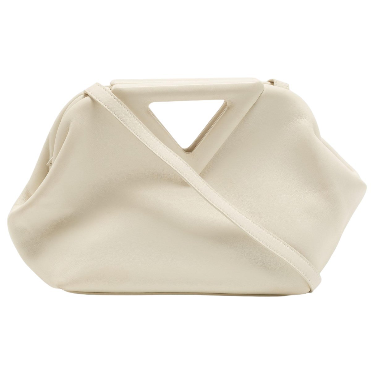 Point leather handbag
