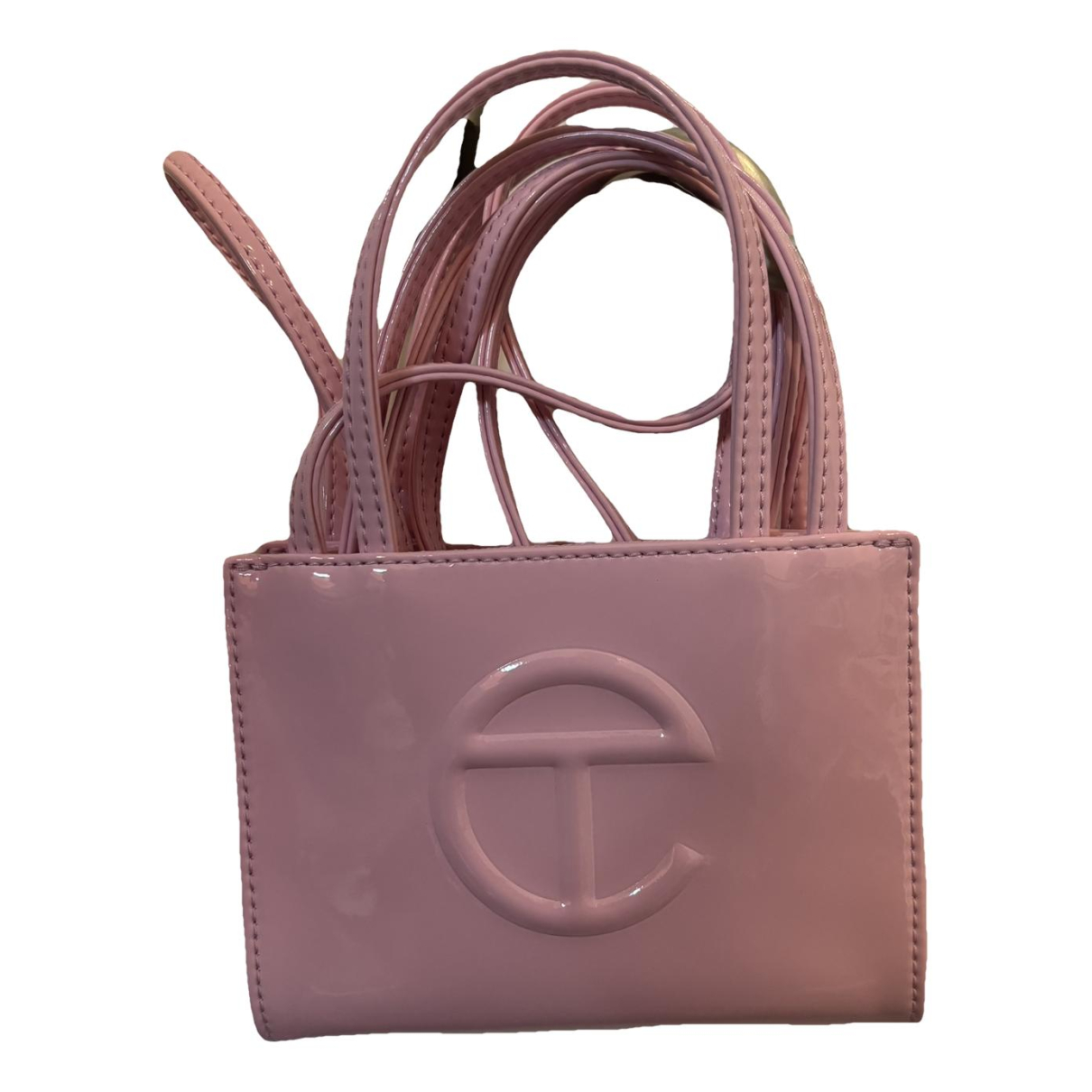 Telfar Small Shopping Bag patent leather tote