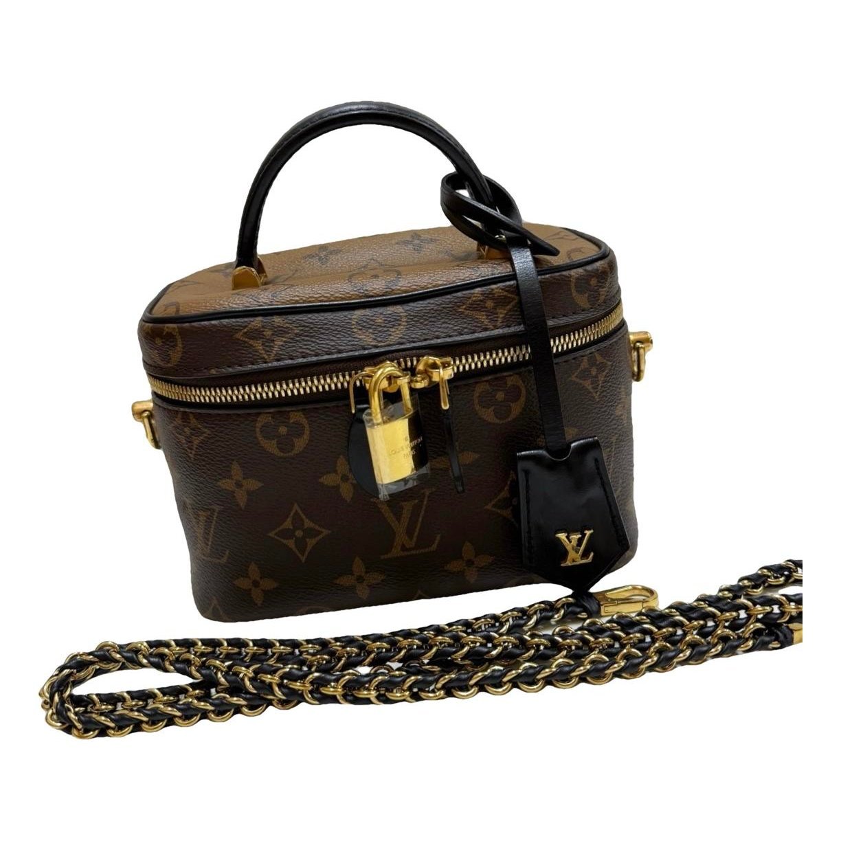 Vanity leather handbag