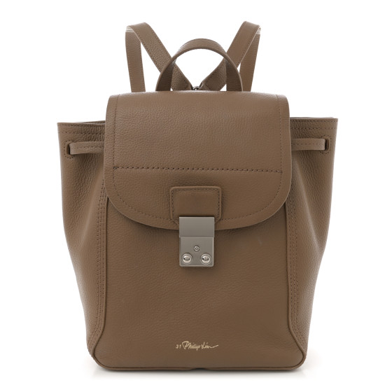3.1 Phillip Lim Pebbled Calfskin Pashli Backpack Mushroom