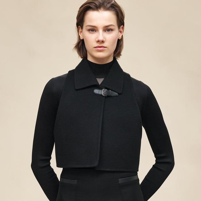 Noir Trench Modular Cashmere Coat