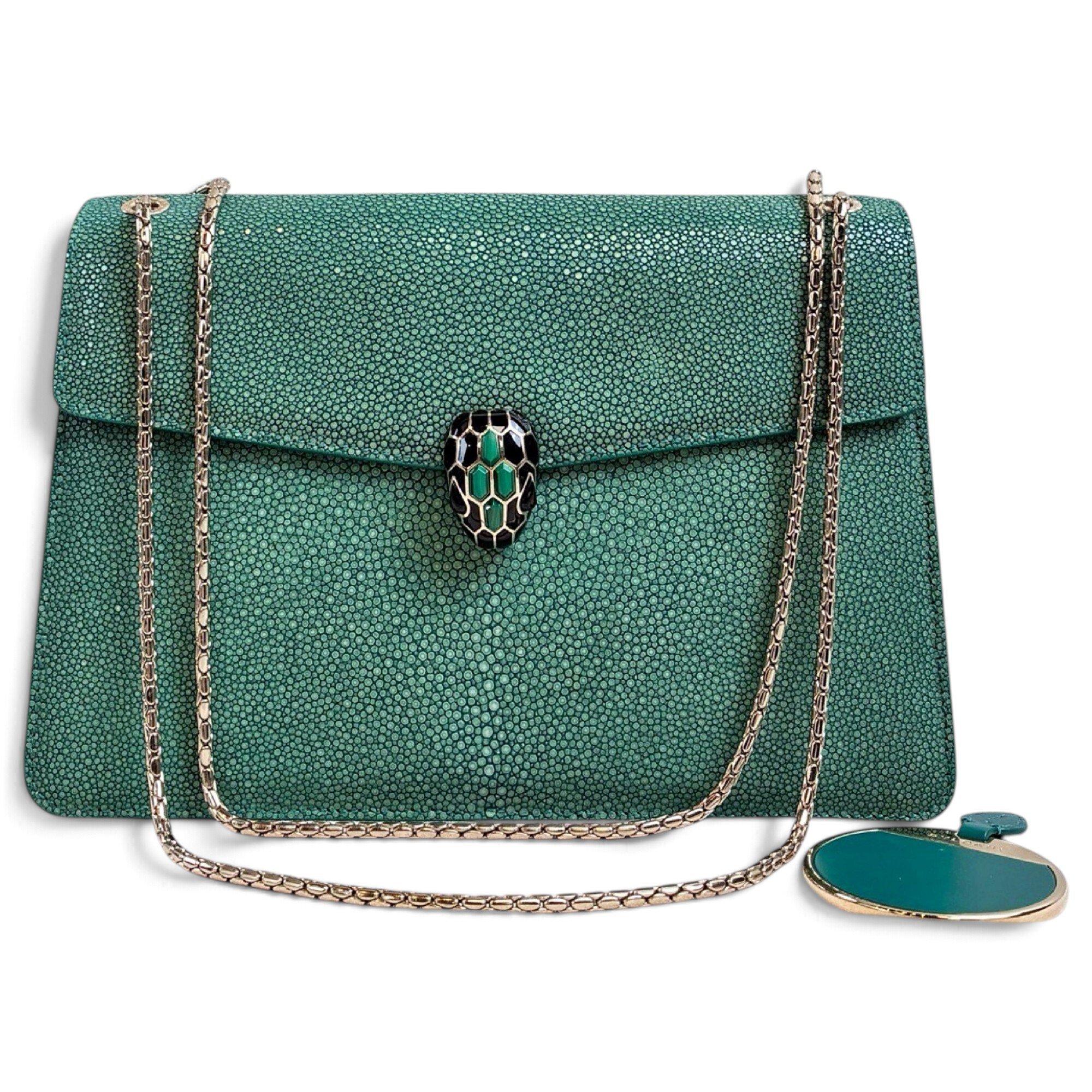 Bvlgari Serpenti leather handbag