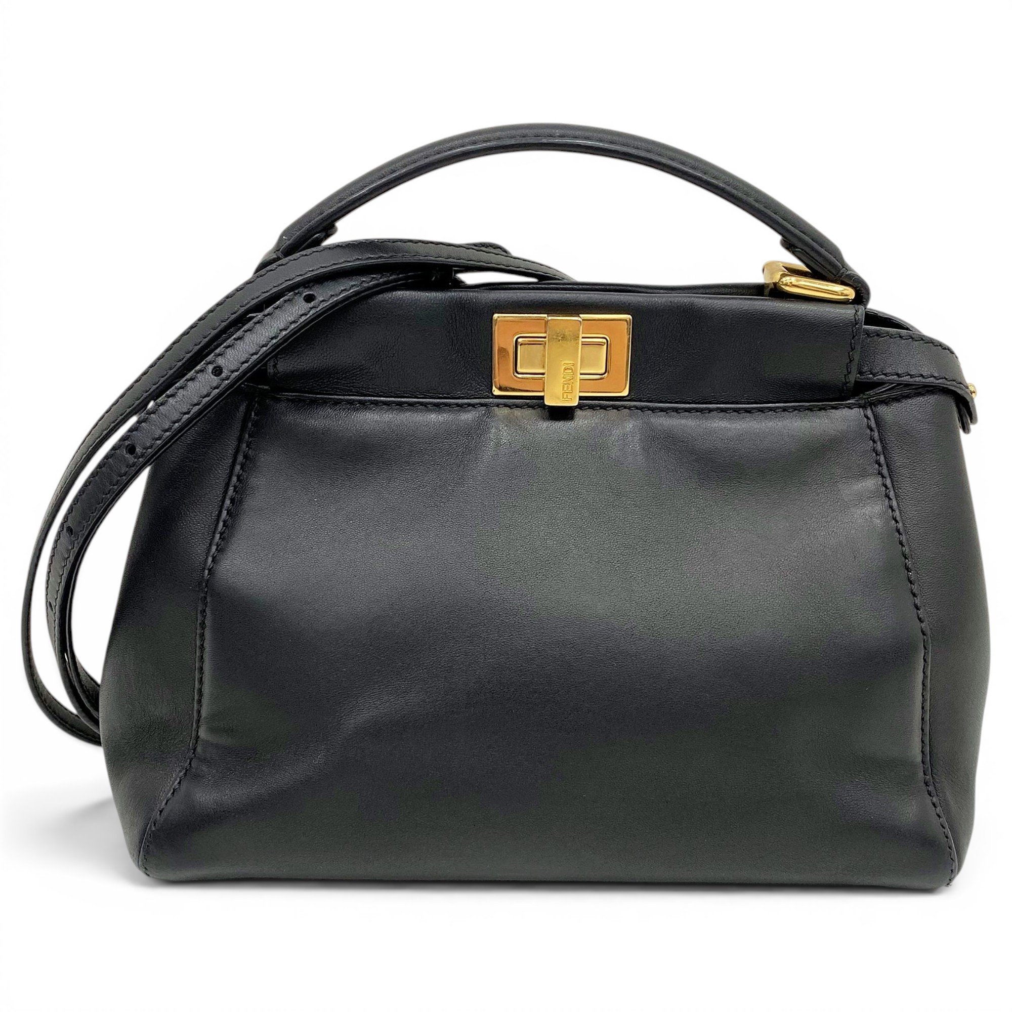 Peekaboo leather handbag