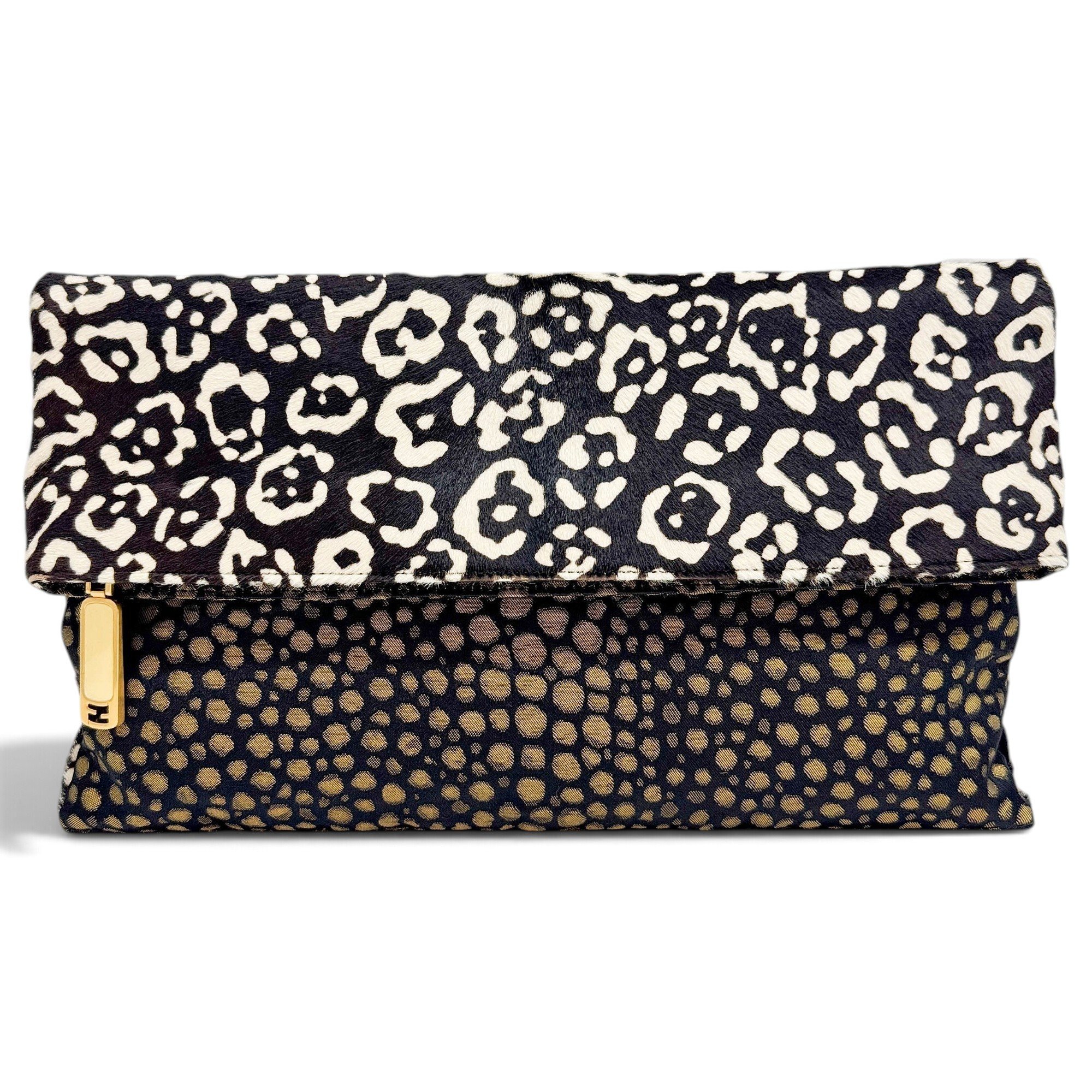 Pony-style calfskin clutch bag