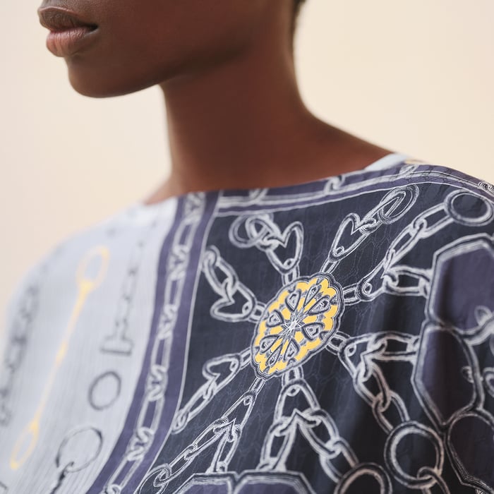 Bleu Noir "Effet Kaleidoscope" Belted Tunic