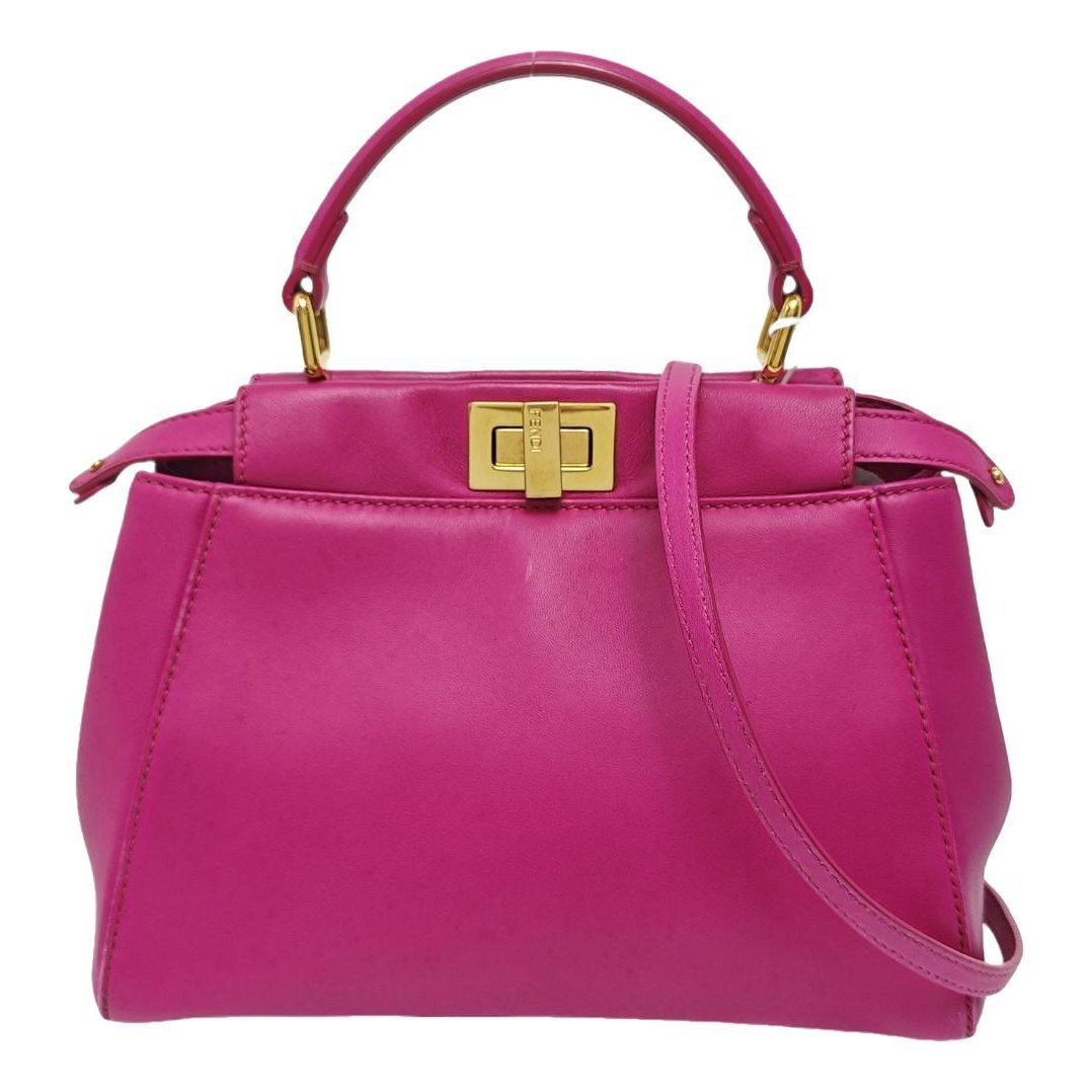 Peekaboo leather handbag