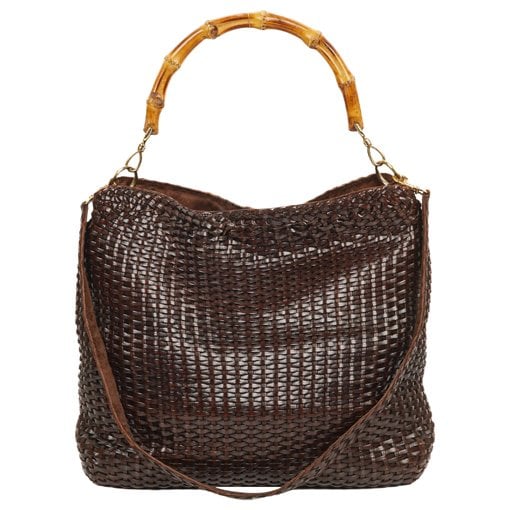 Vintage Bamboo leather handbag