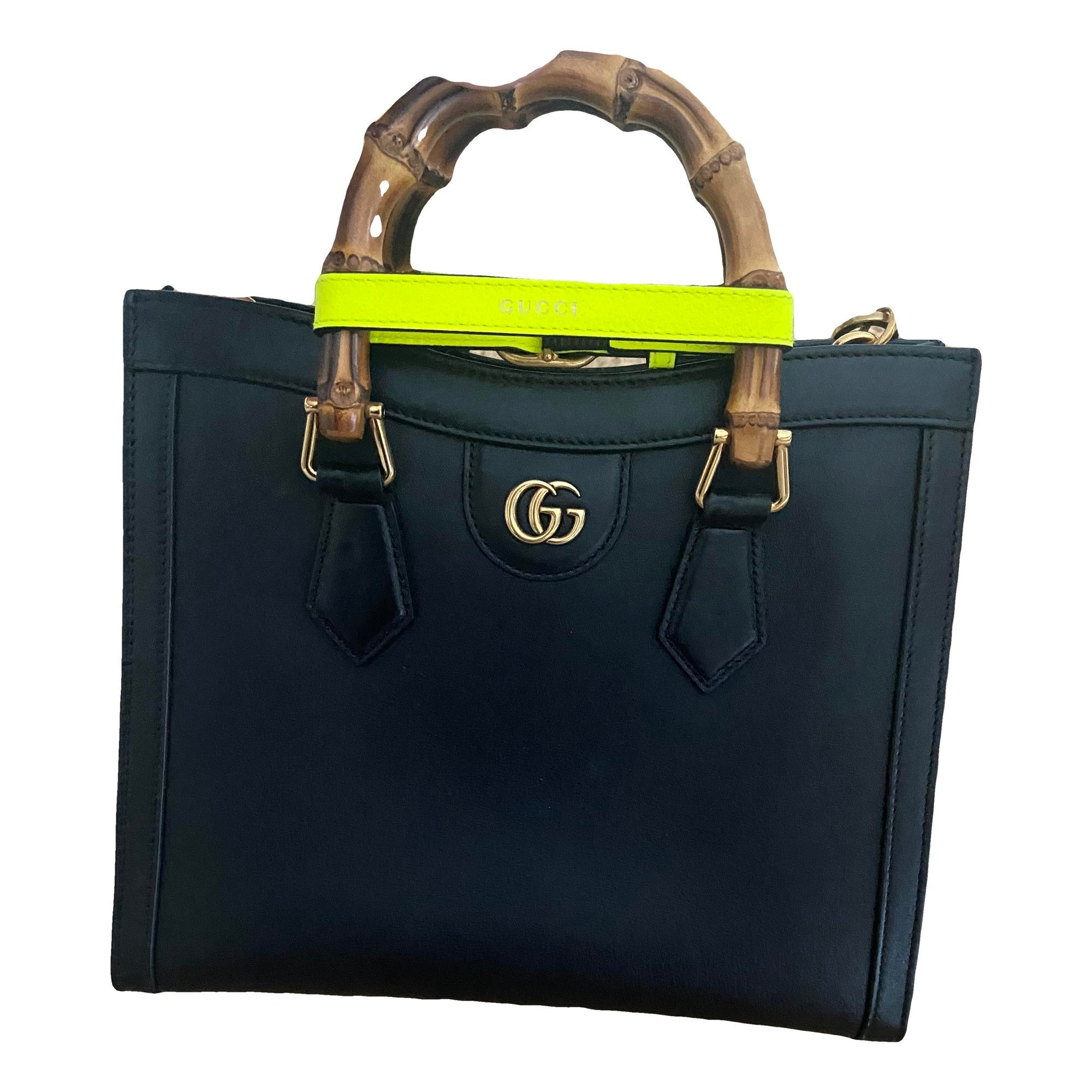 Diana Bamboo leather handbag