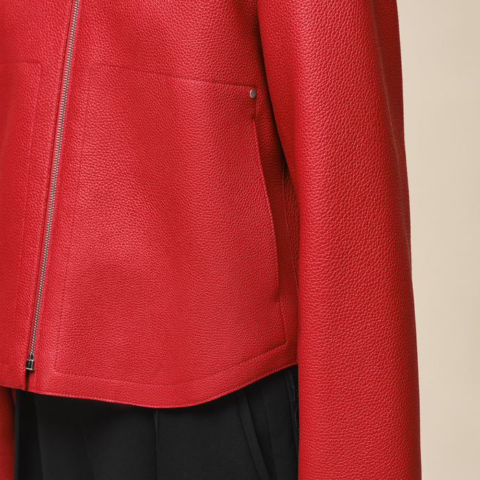 Rouge Piment Washed Deerskin Jacket