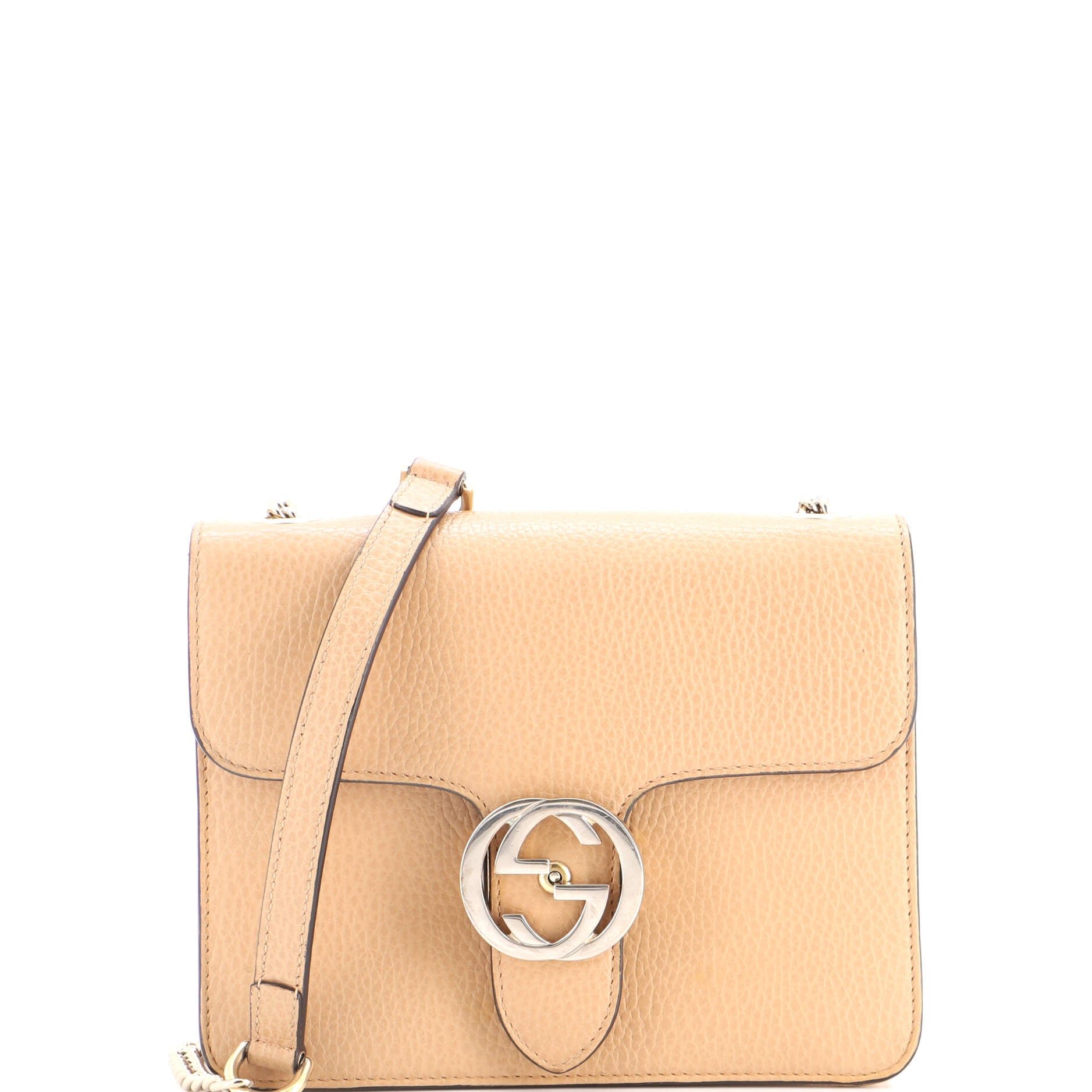 Interlocking Shoulder Bag Leather Small
