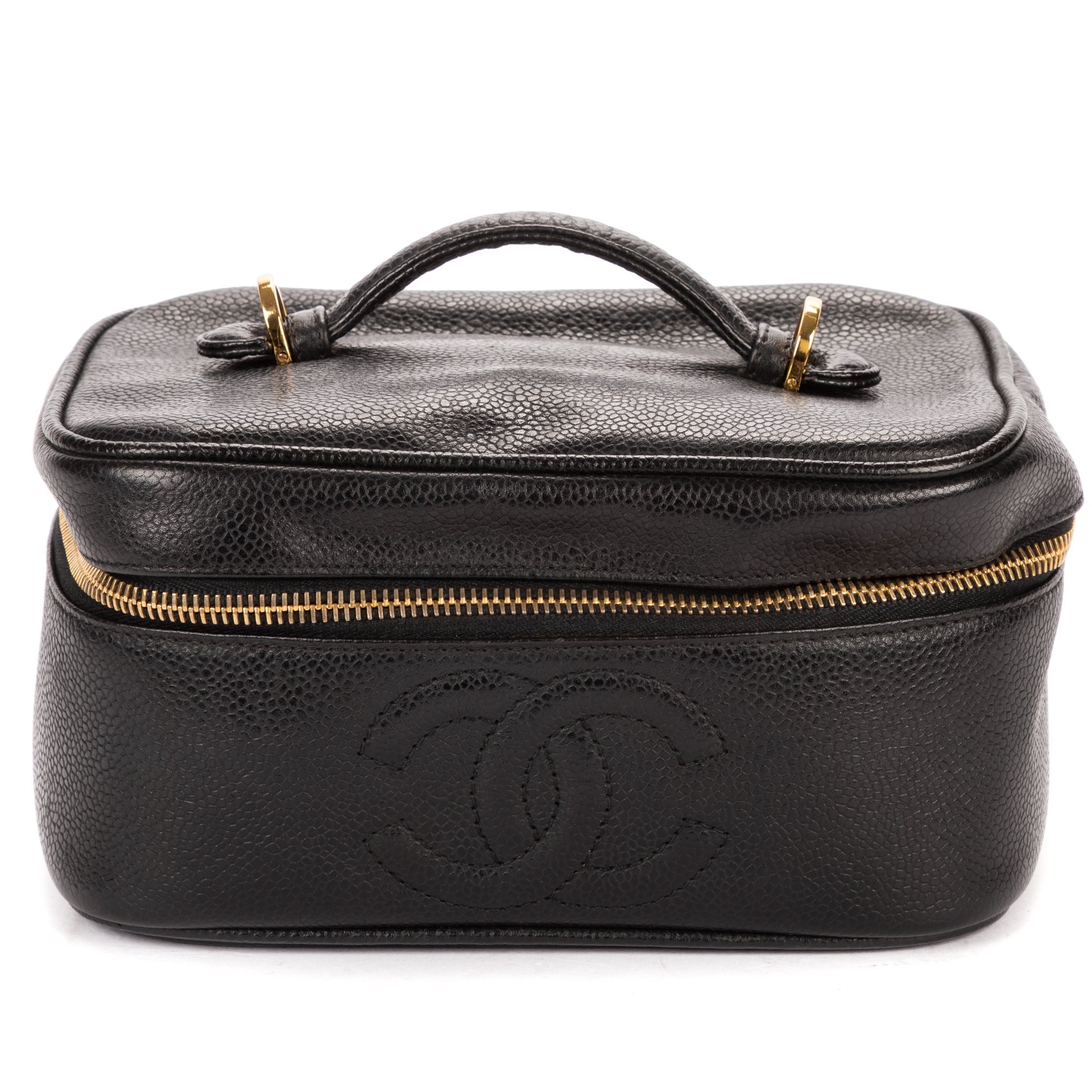 Vanity leather handbag