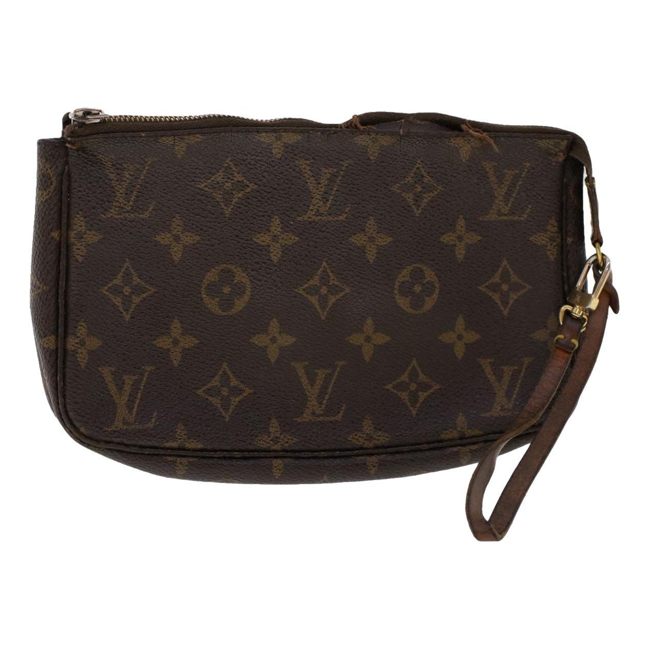 Leather clutch bag