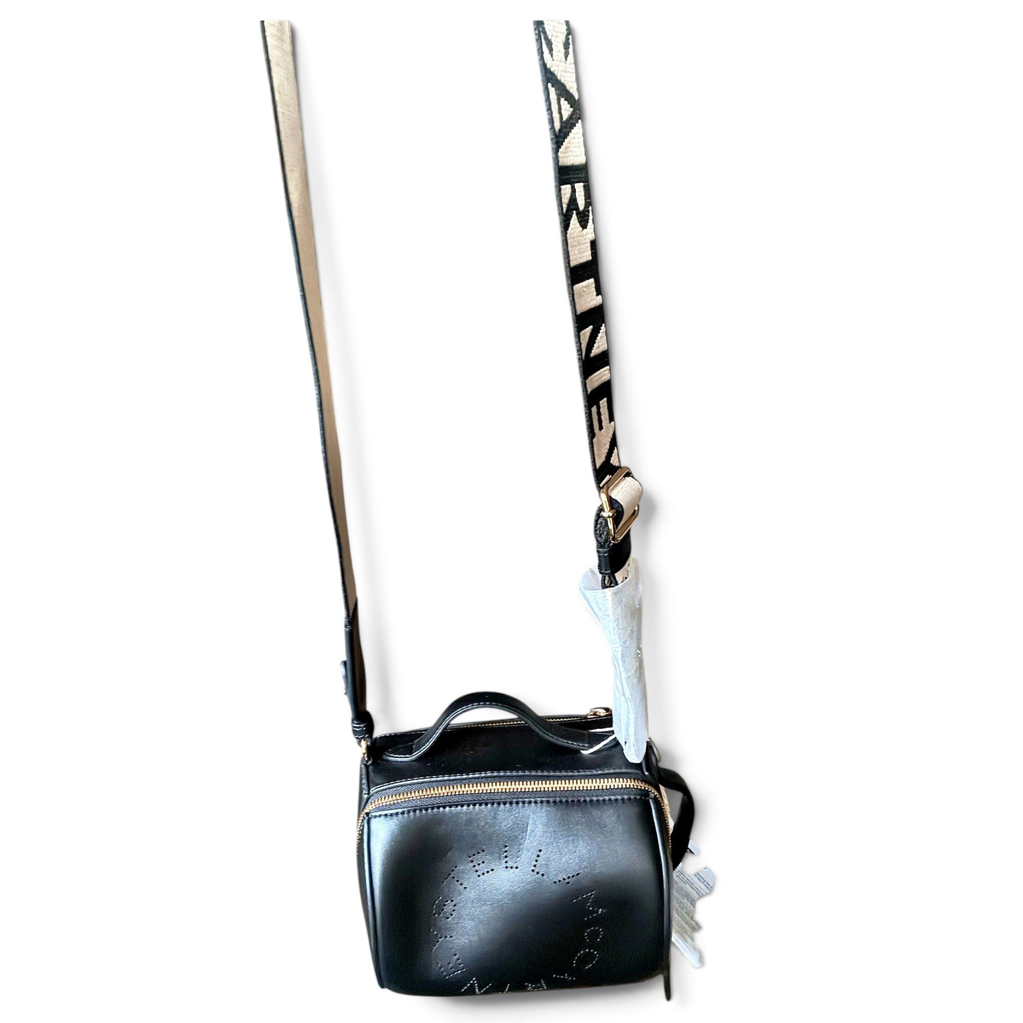 Logo vegan leather crossbody bag