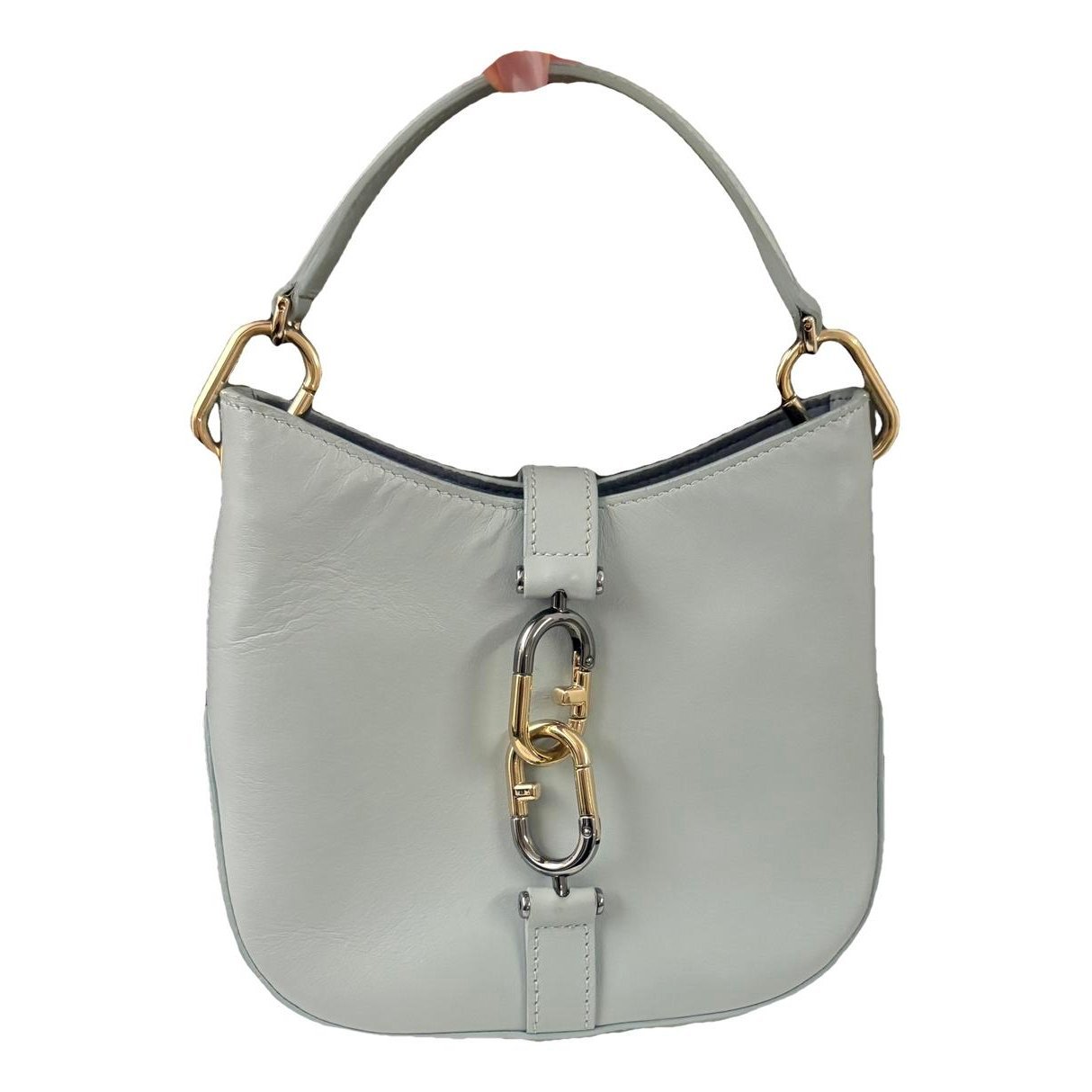 Leather clutch bag