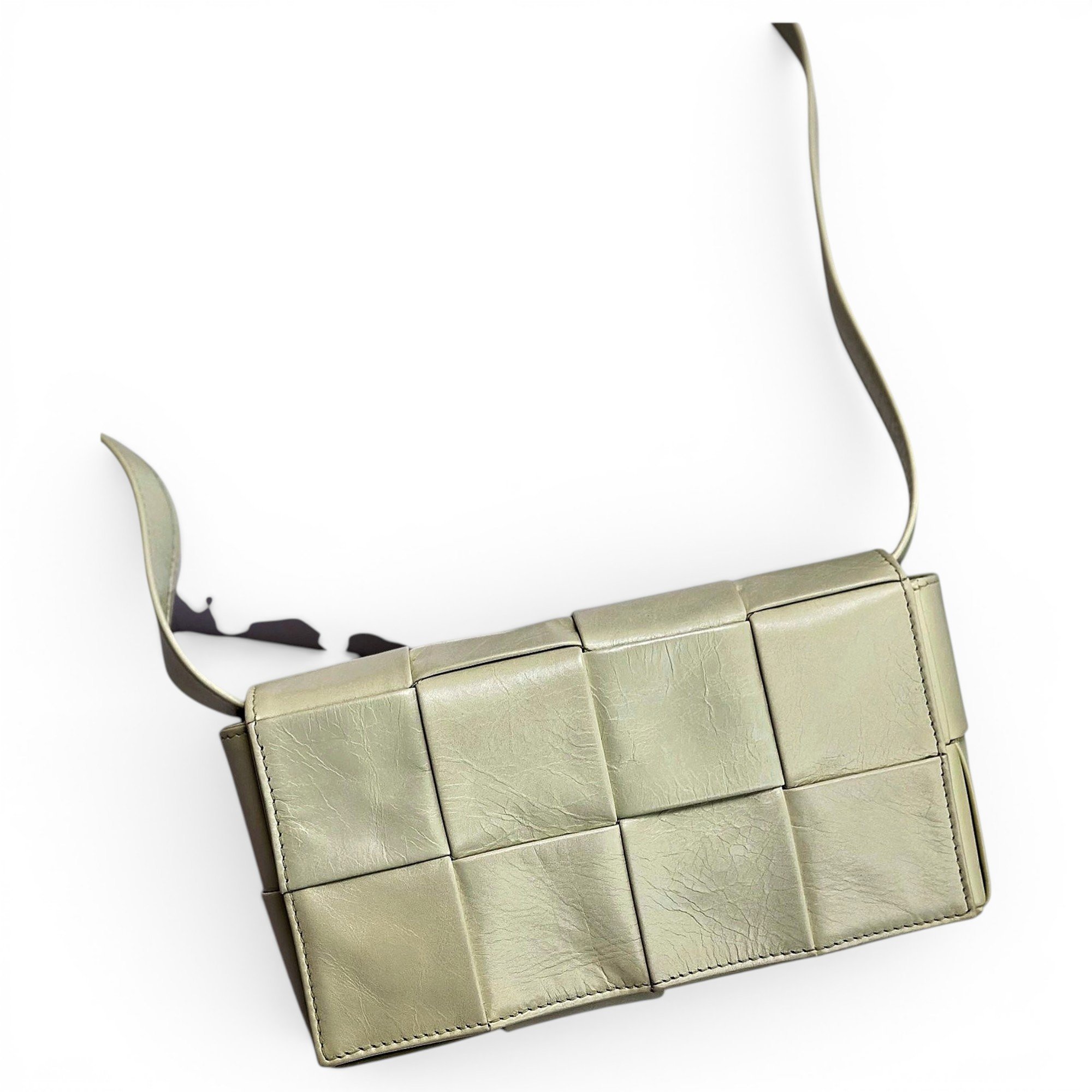 Cassette leather handbag