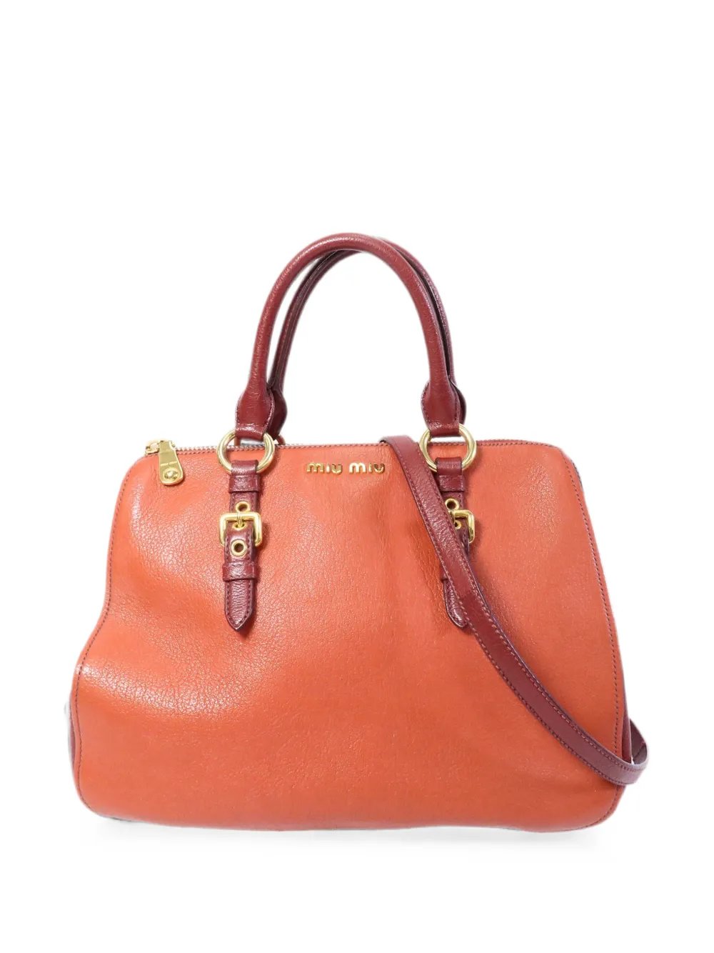 buckled shoulder bag