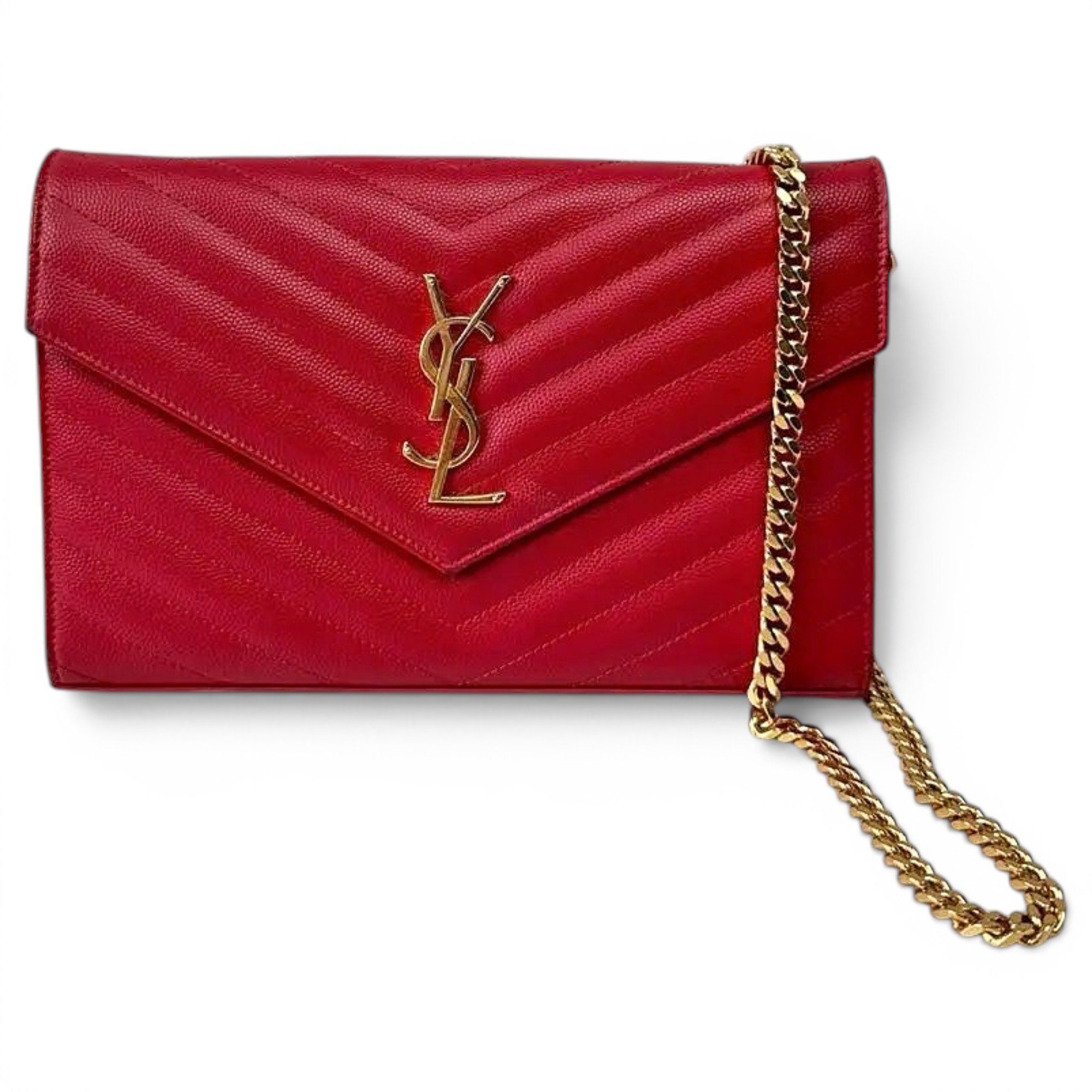 Portefeuille enveloppe leather handbag