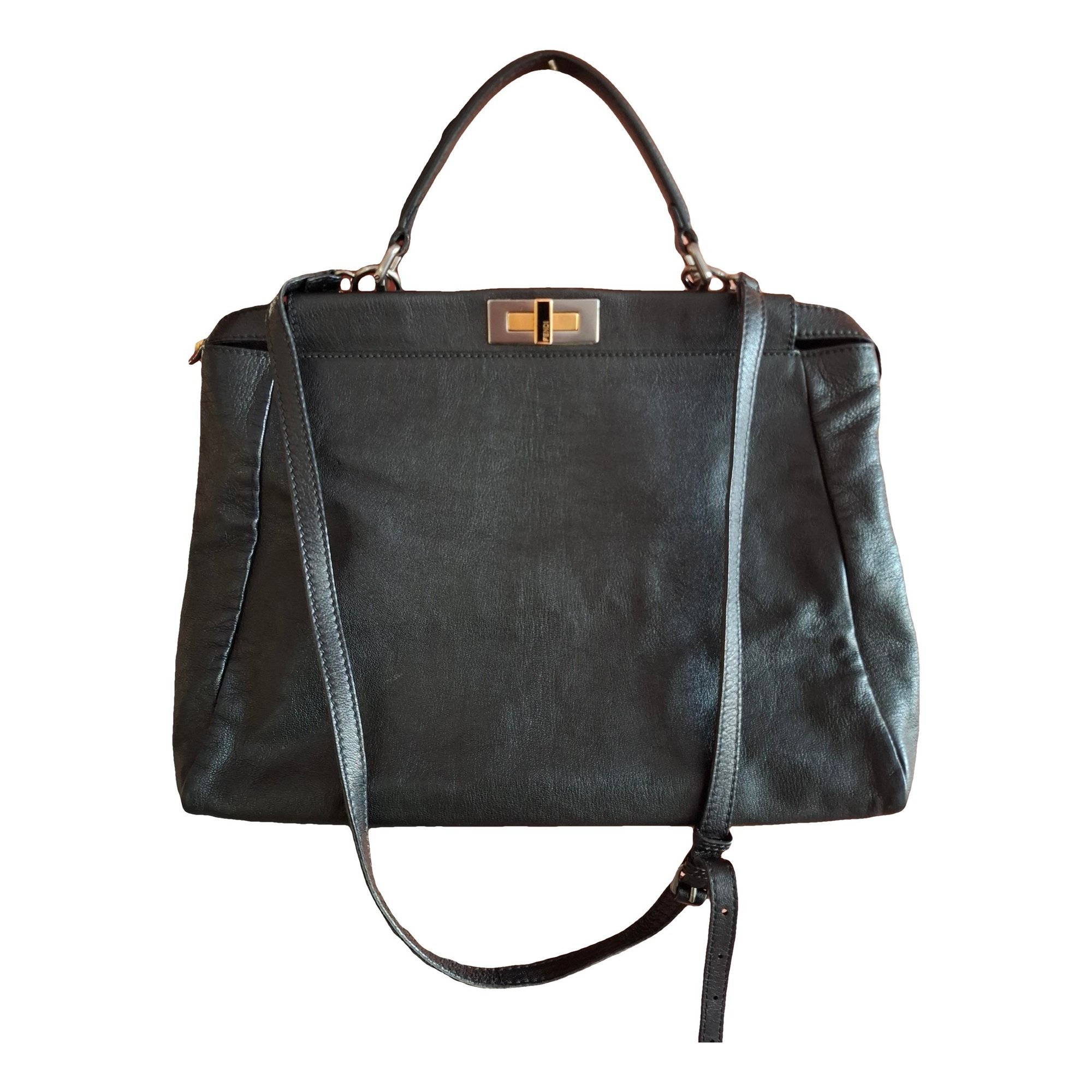 Peekaboo leather handbag