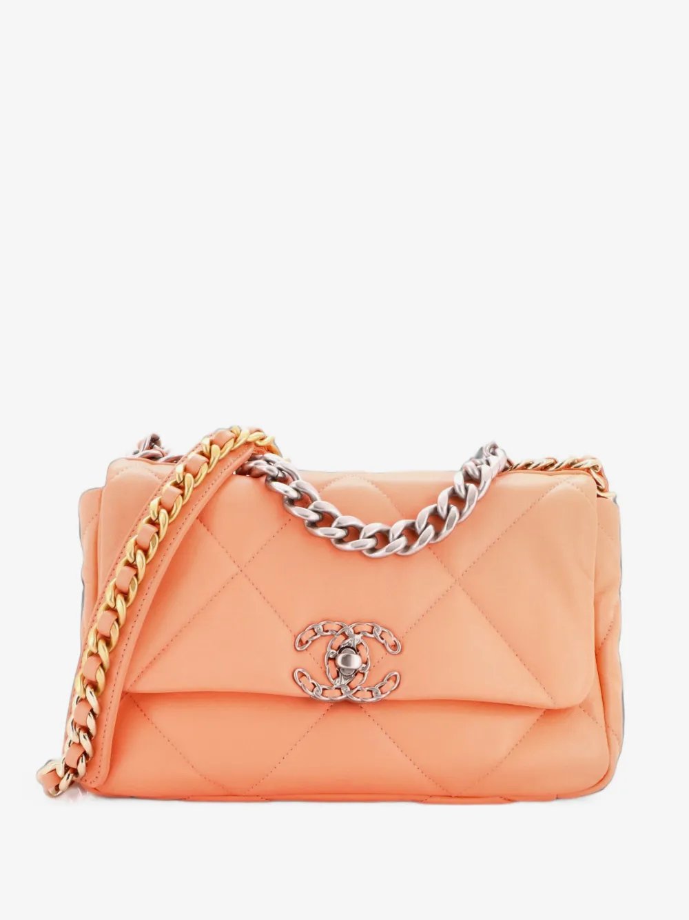 19 Flap Bag Quilted Leather Medium crossbody bag