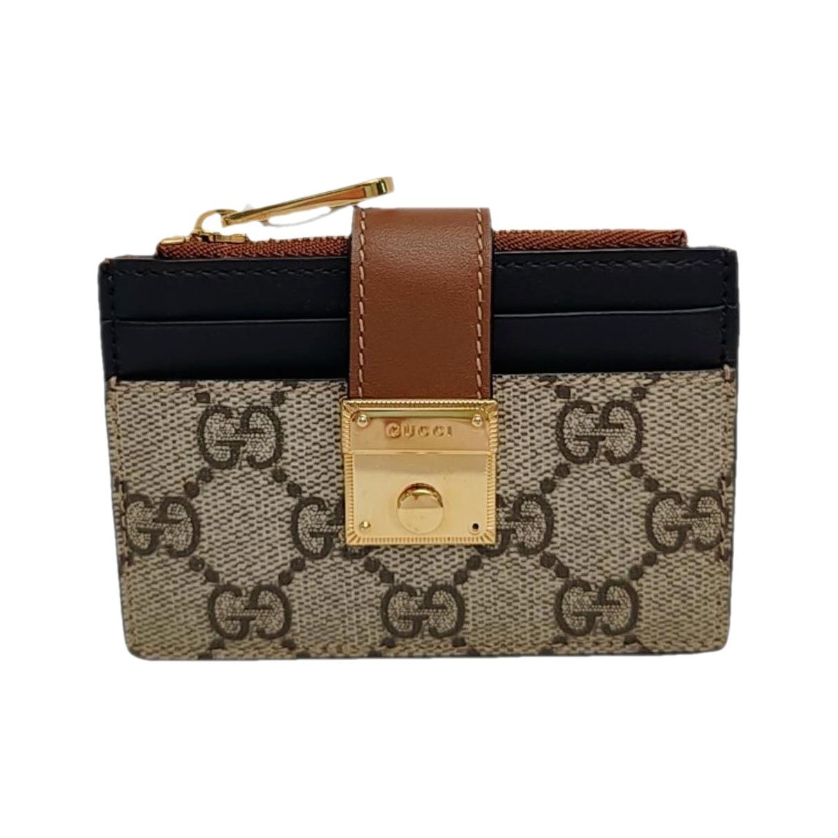 Padlock leather mini bag