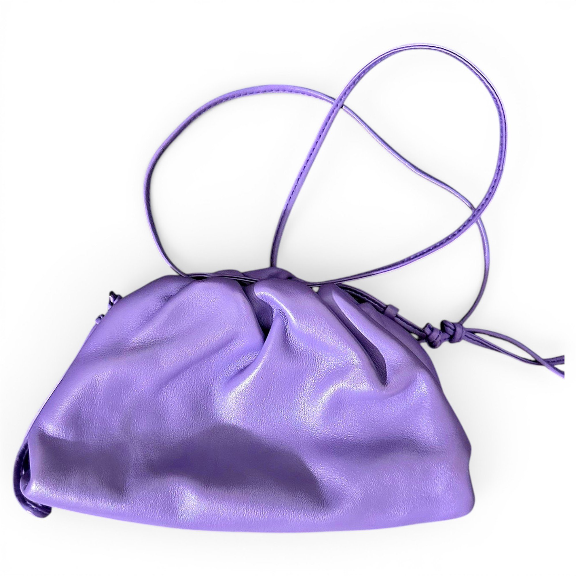 Pouch leather crossbody bag