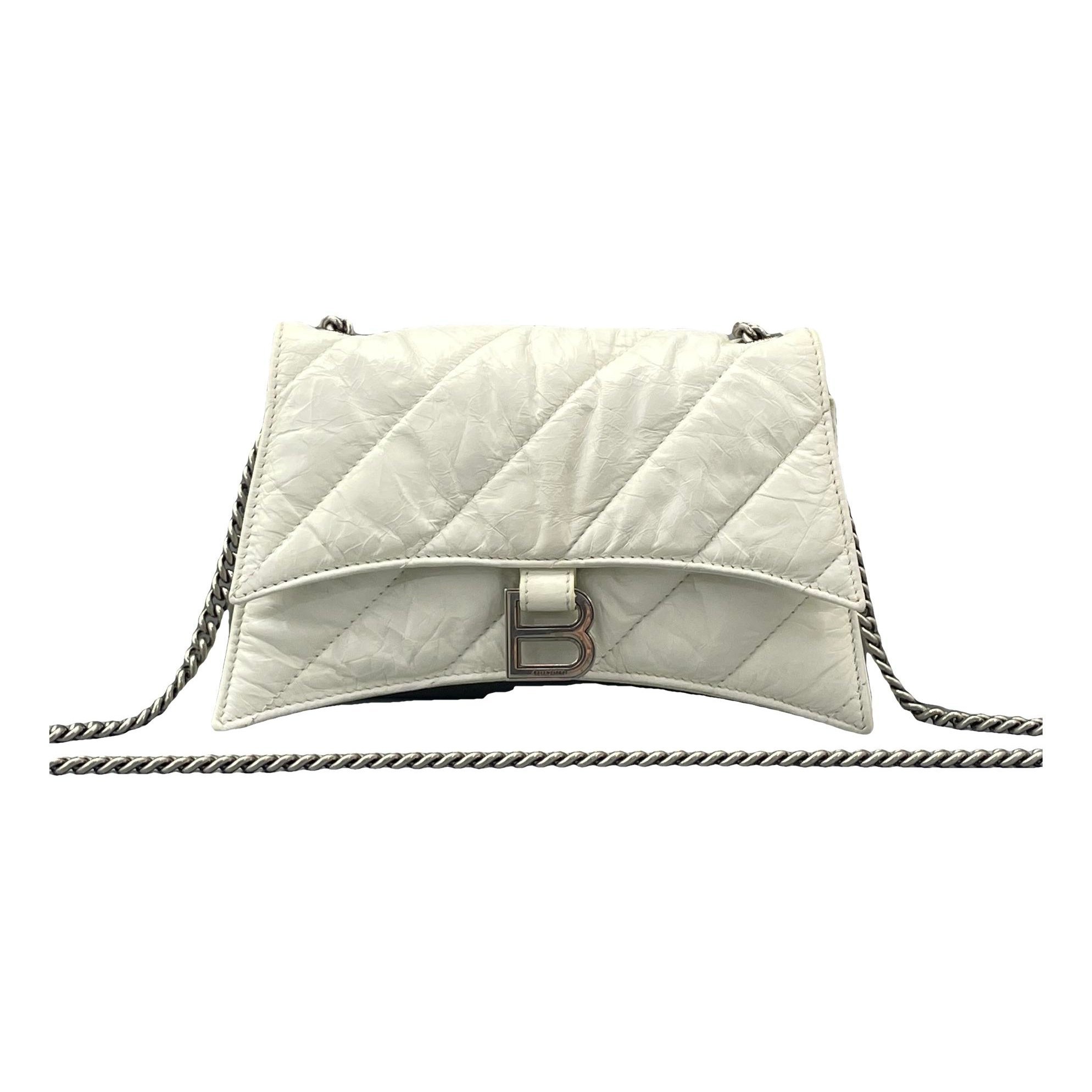 Crush leather handbag