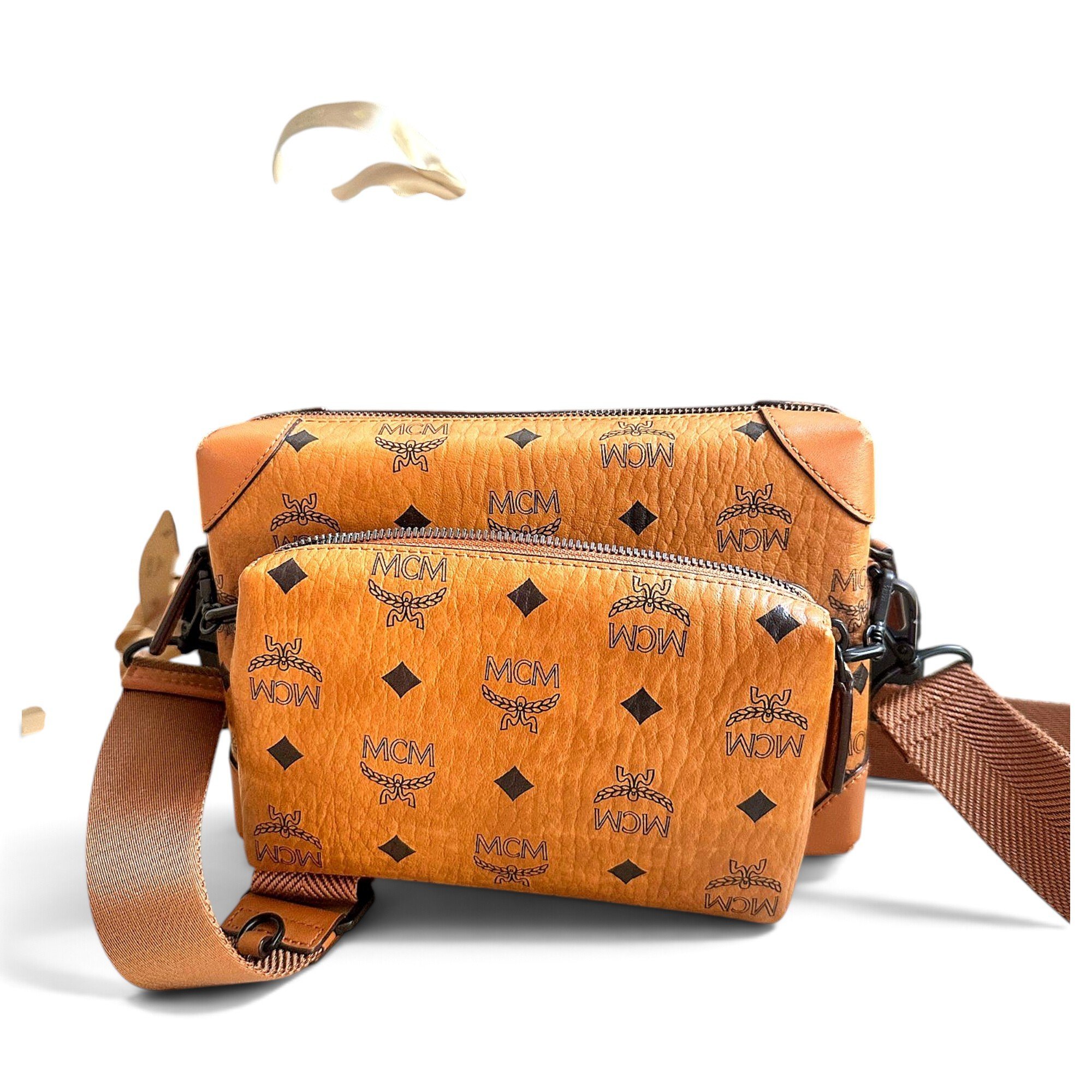 Vegan leather crossbody bag