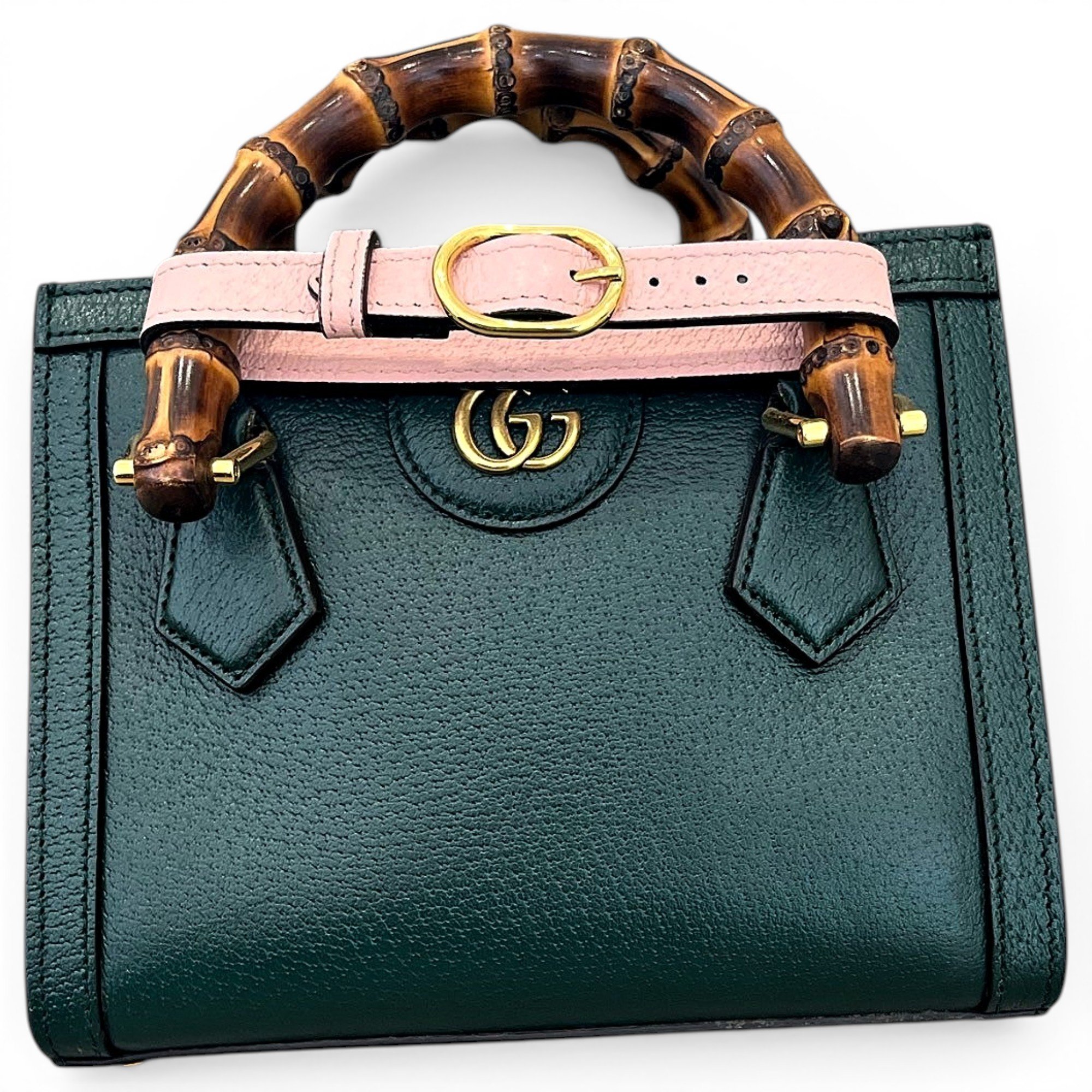 Diana Bamboo leather handbag