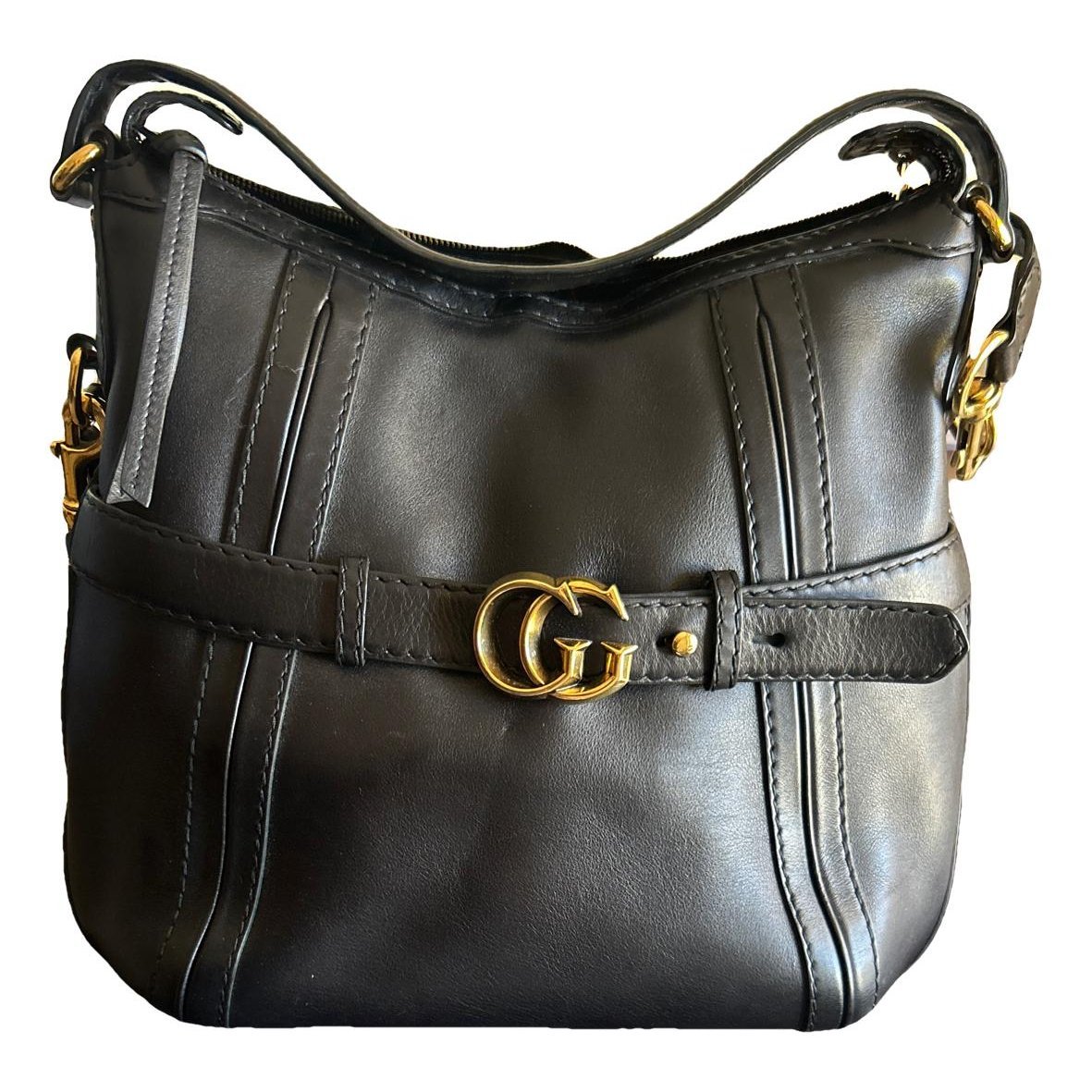 GG Running leather handbag