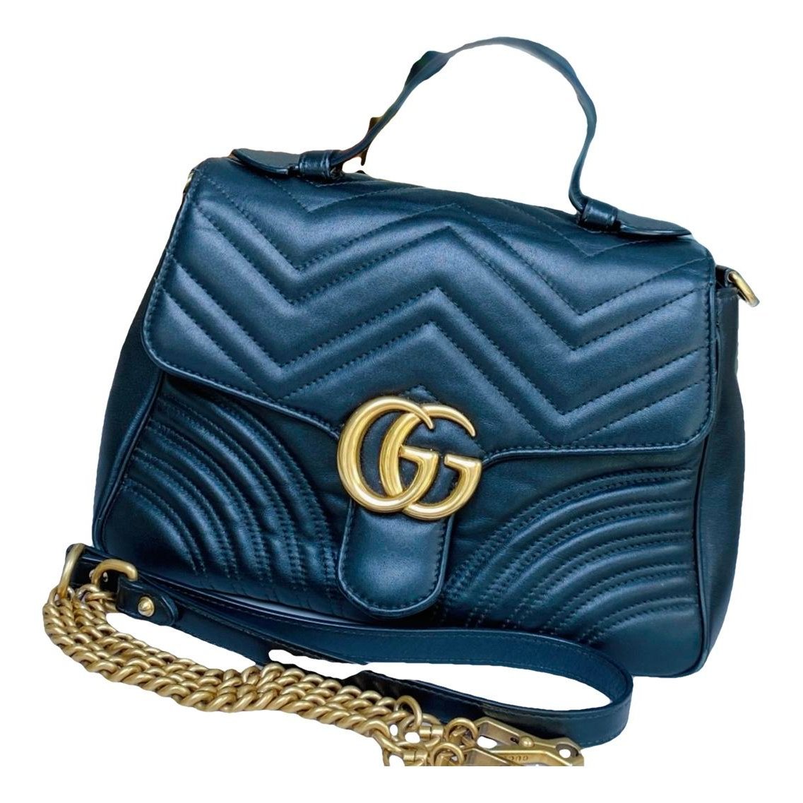 GG Marmont Flap leather handbag