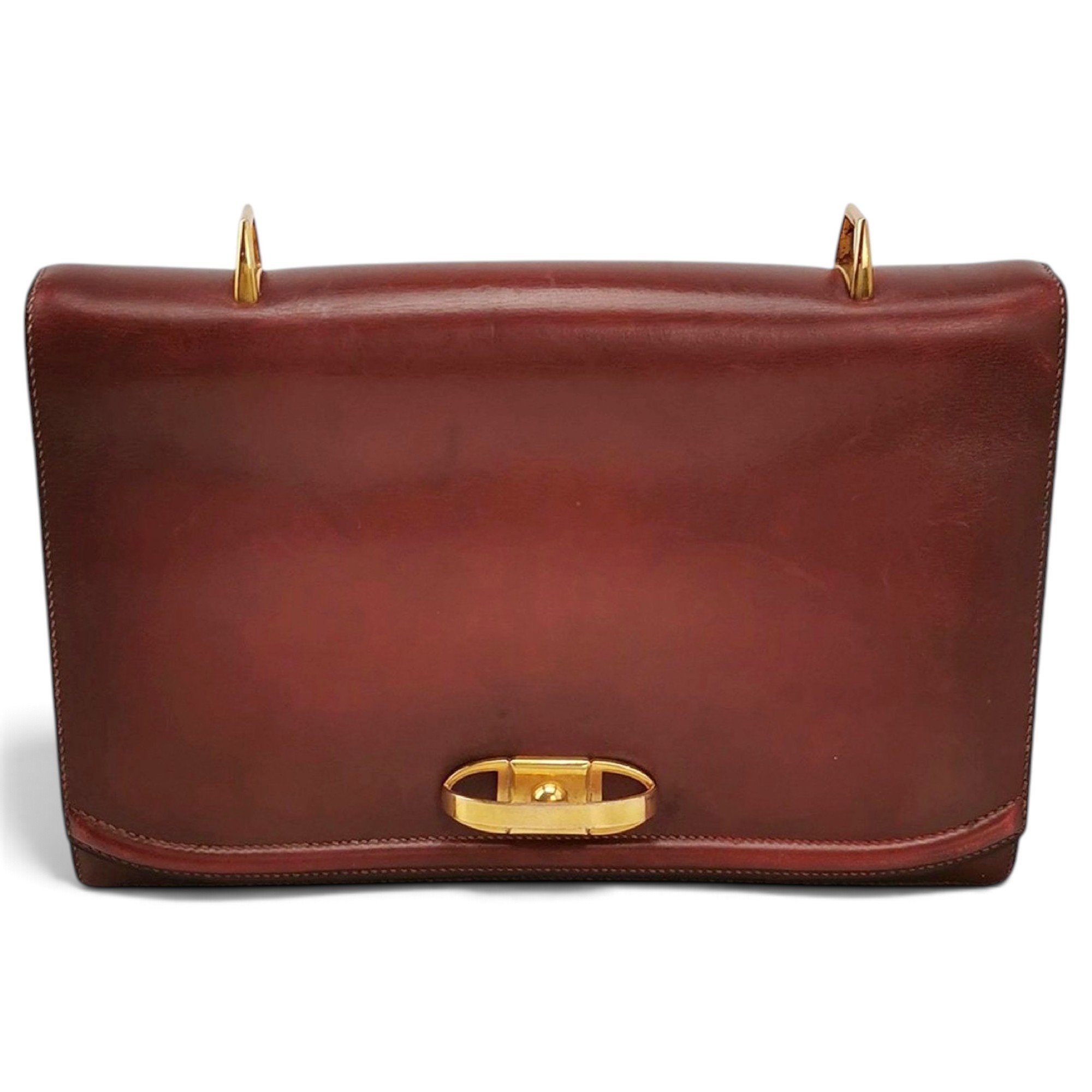 Leather clutch bag