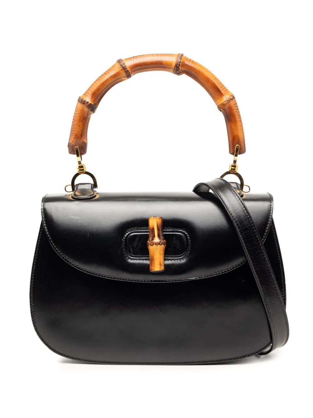 20th Century Calfskin Bamboo Night satchel