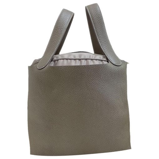 Picotin leather tote