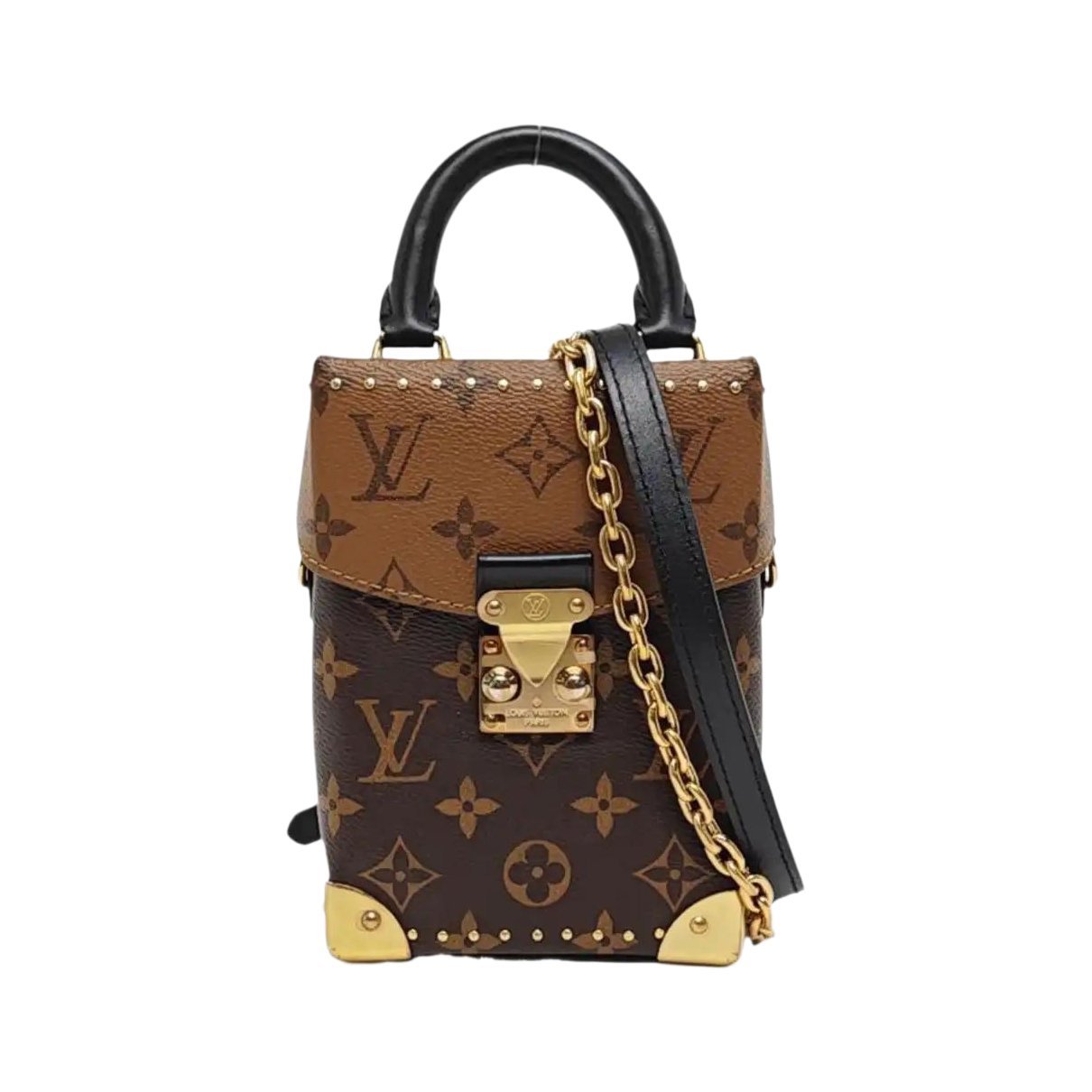 Camera Box leather handbag