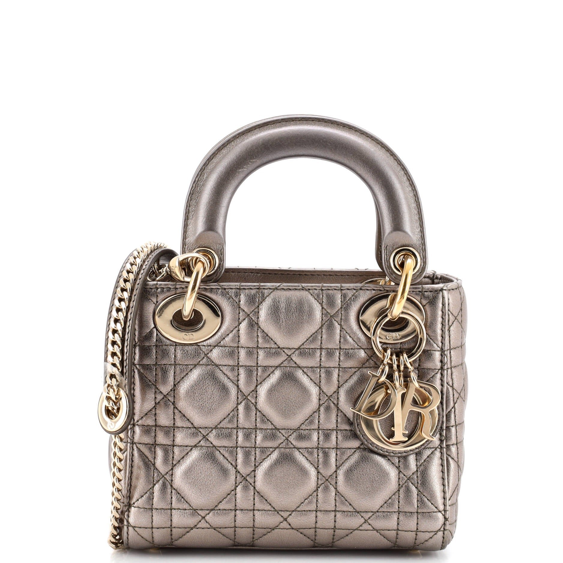 Lady Dior Chain Bag Cannage Quilt Lambskin Mini
