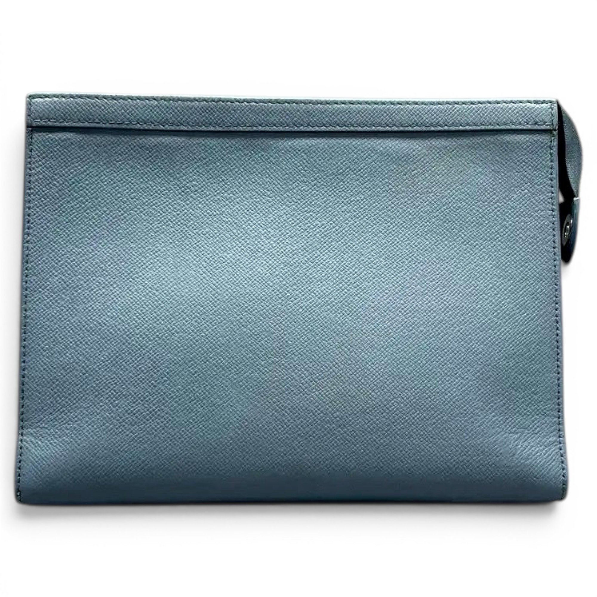 Leather clutch bag