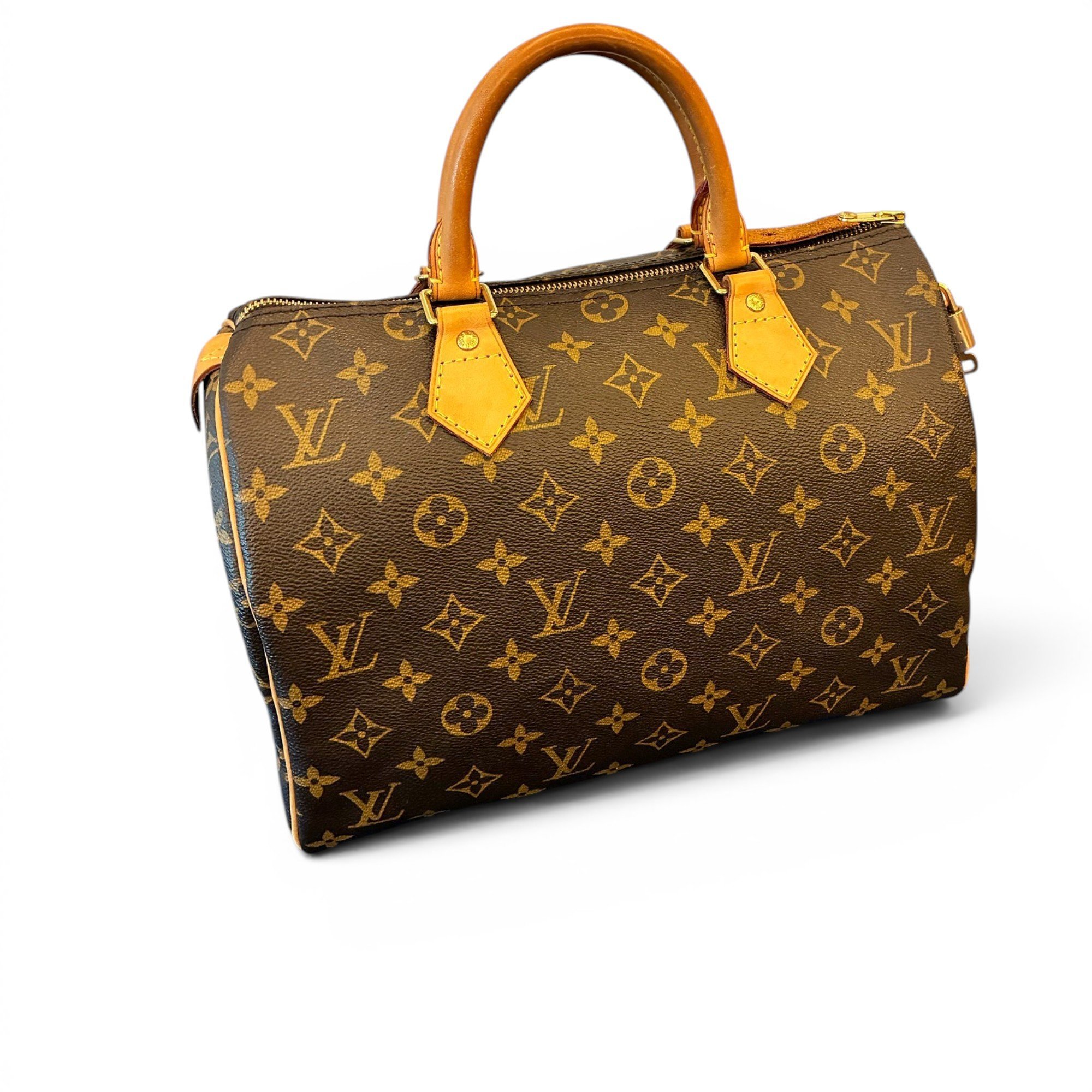 Speedy leather handbag