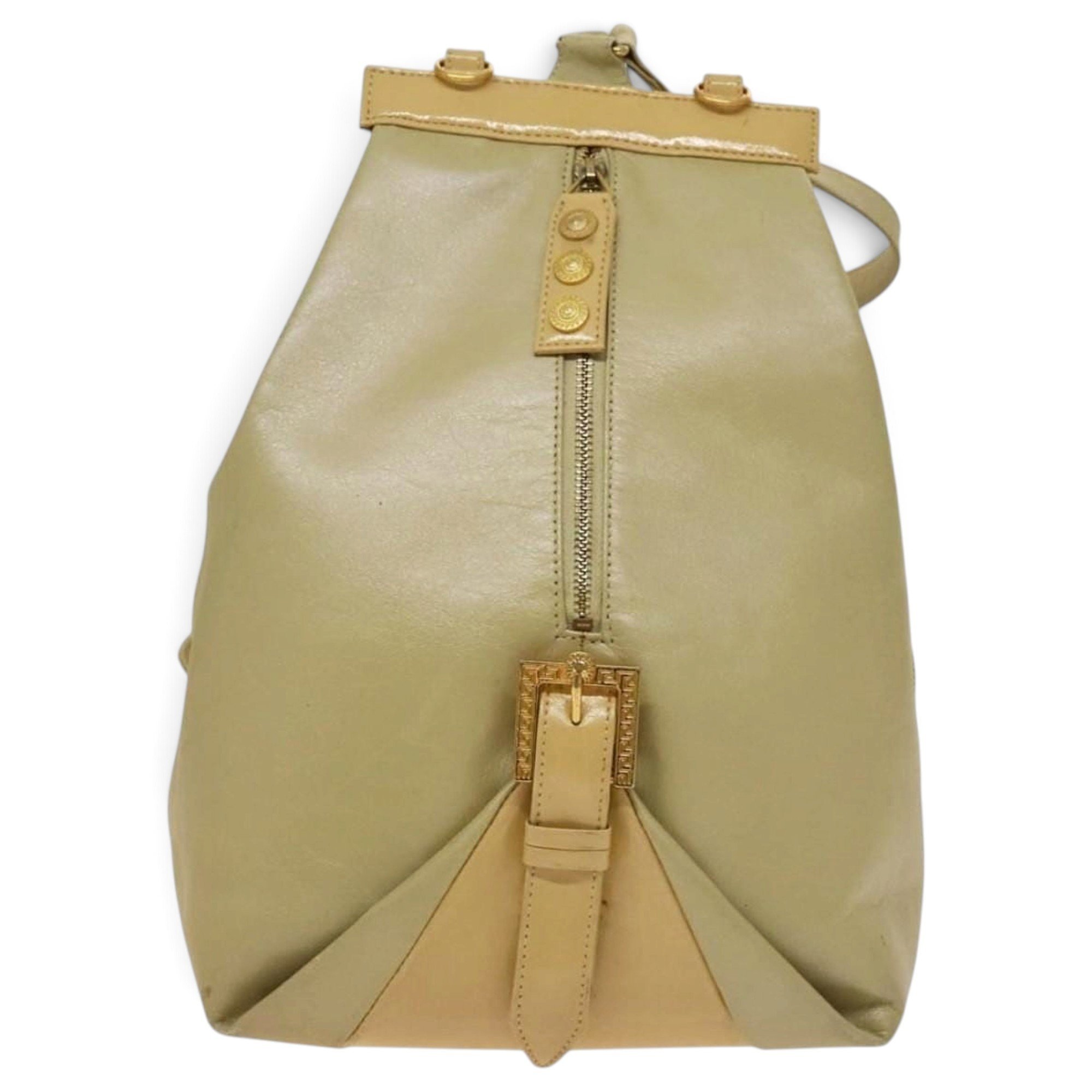 Leather backpack
