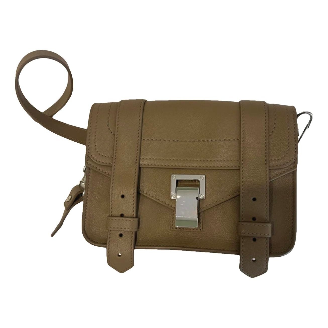 Leather clutch bag