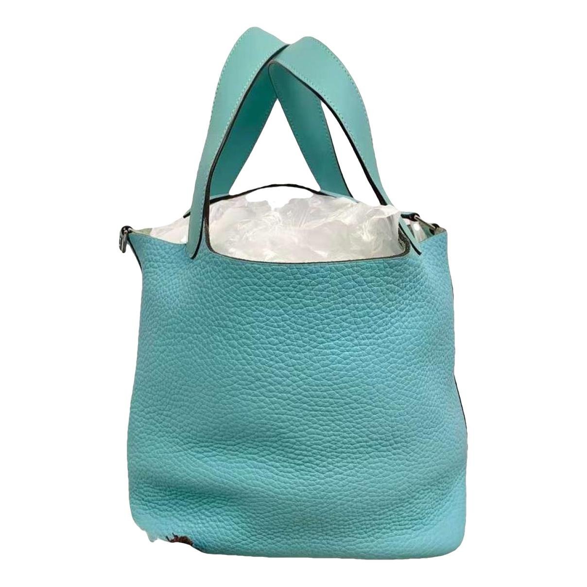 Picotin leather tote