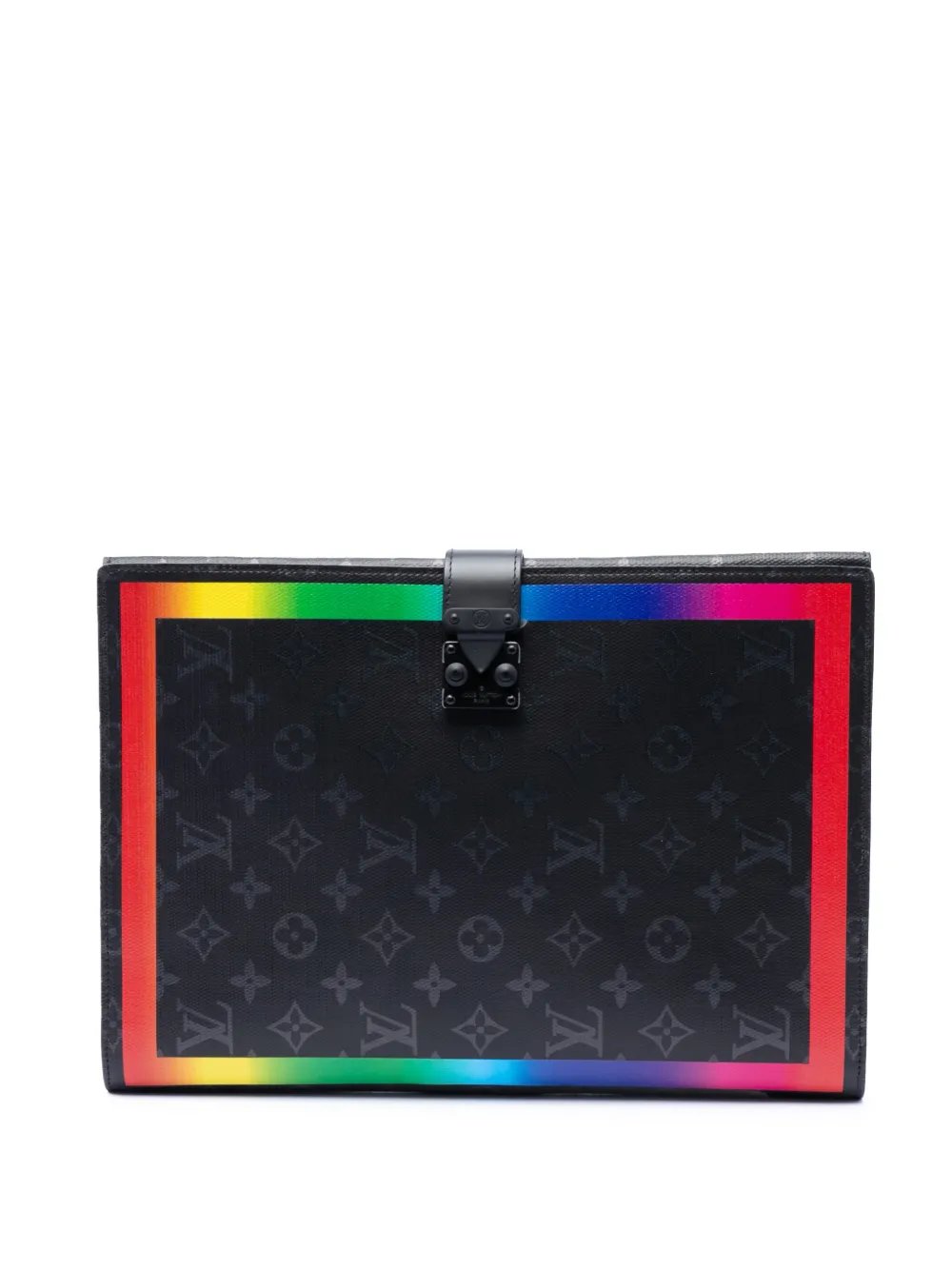 2019 Monogram Eclipse Rainbow Franck Folder clutch bag