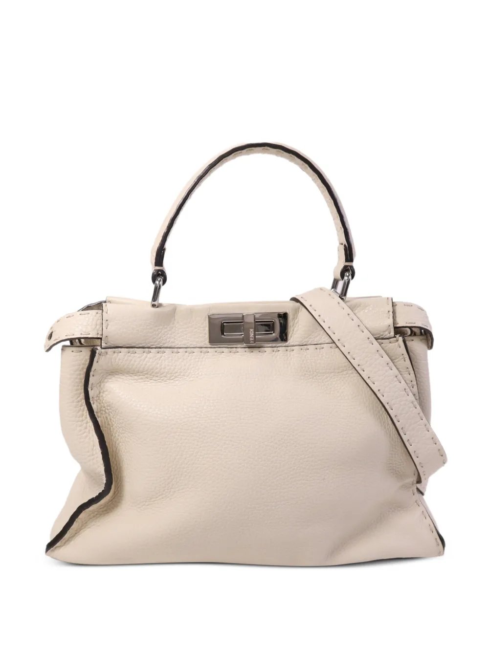 medium Peekaboo leather shoulder bag