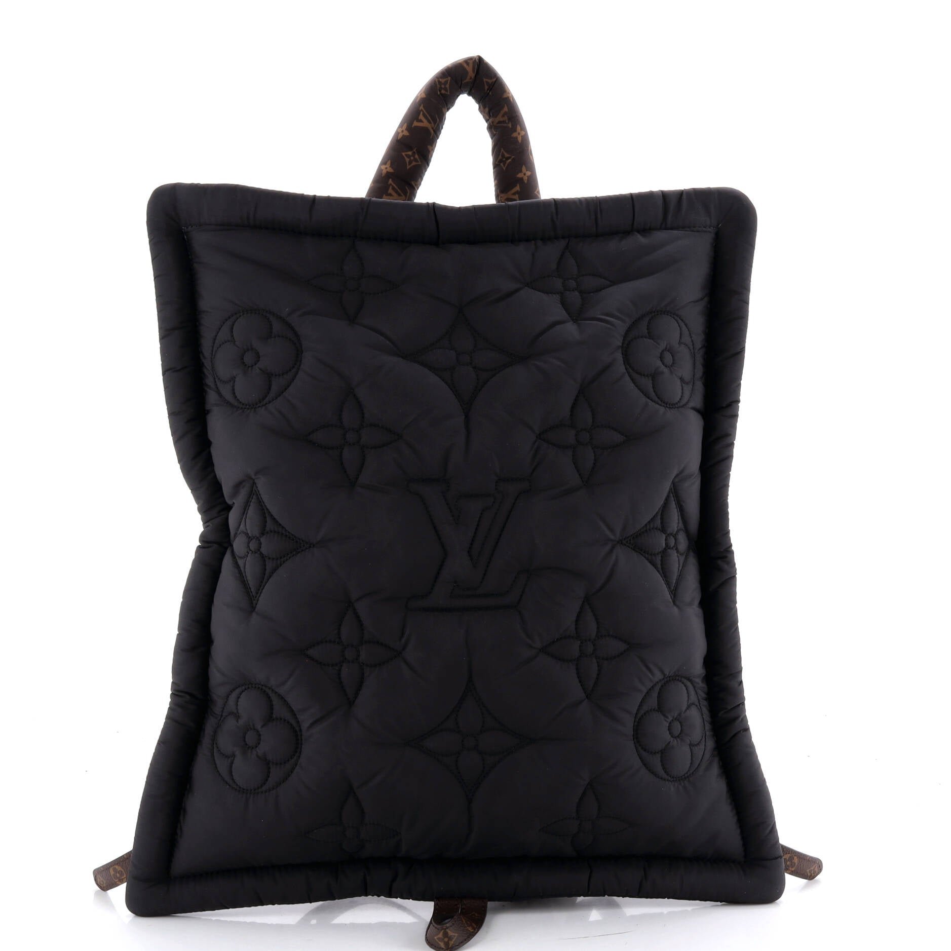Pillow Backpack Monogram Quilted Econyl Nylon