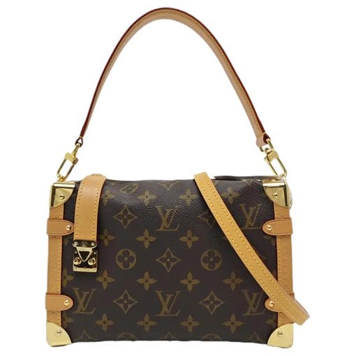 Side Trunk leather crossbody bag